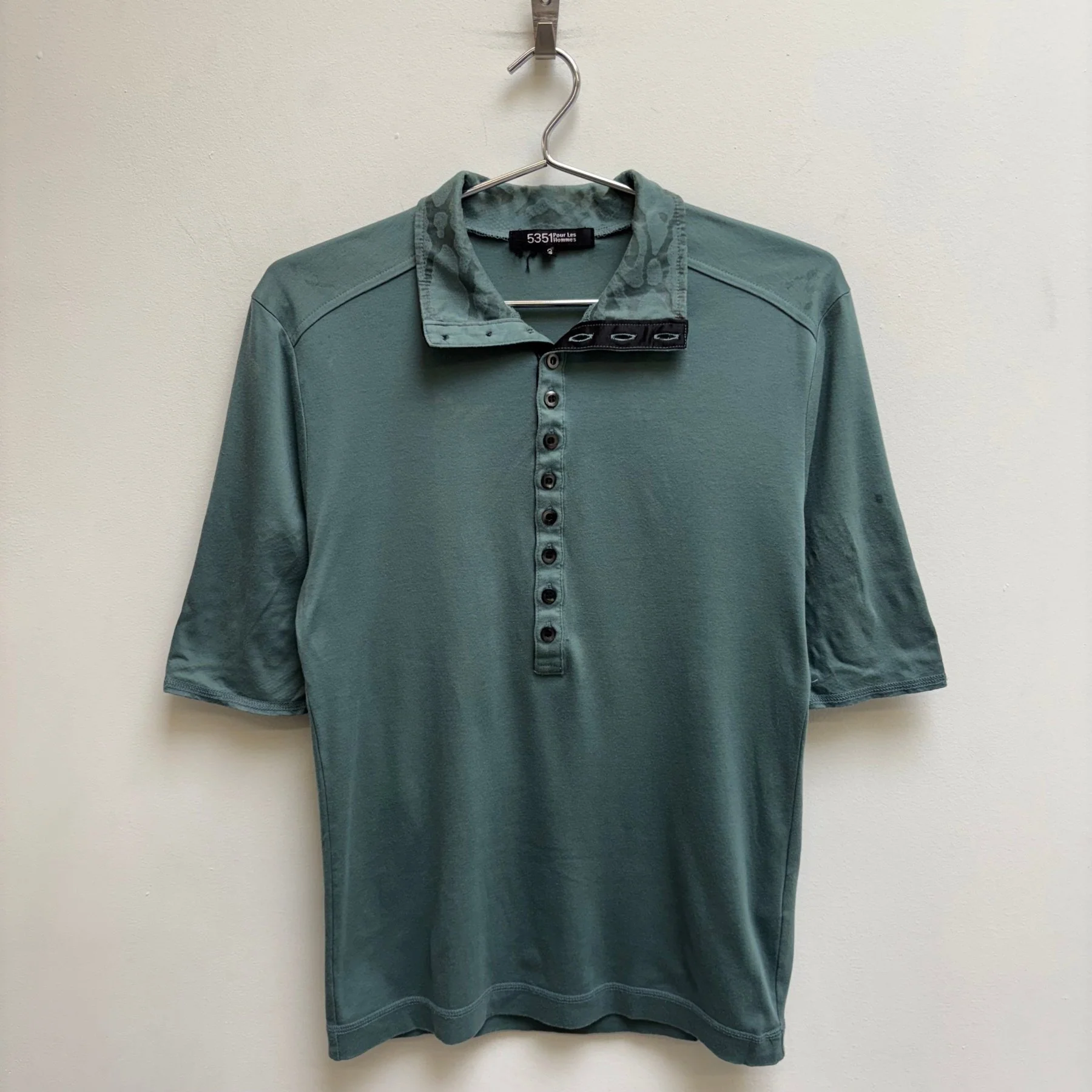 00s 5351 Pour Les Hommes Button Collar Polo T-Shirt