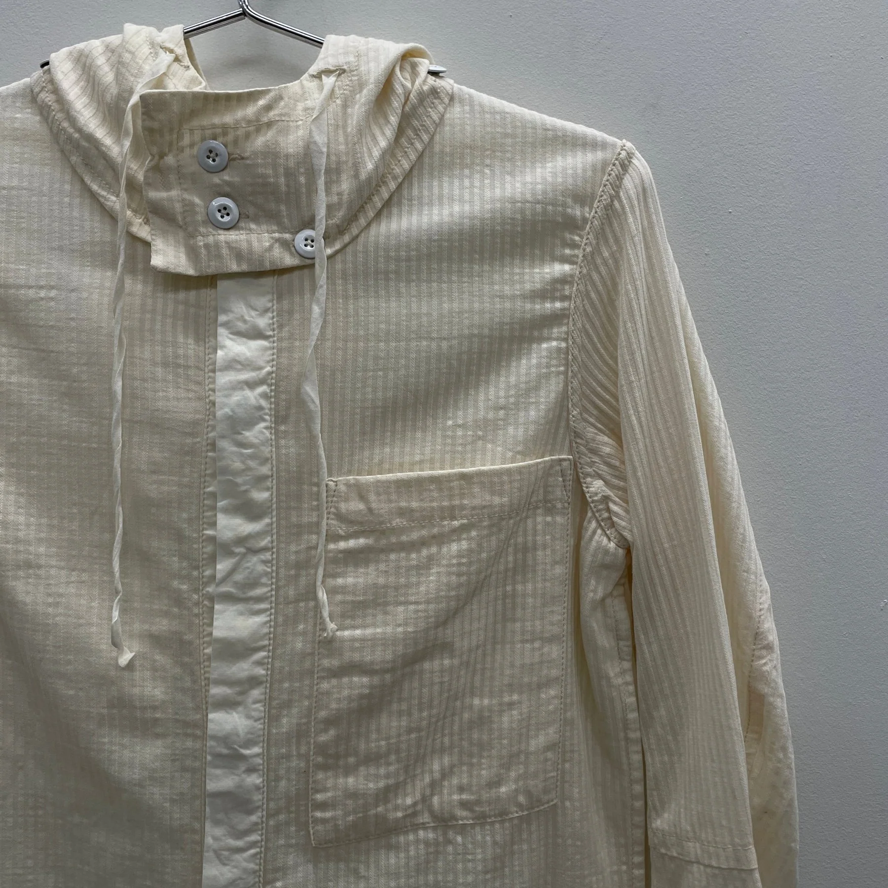 00s Ann Demeulemeester Hooded Button Up Shirt - Image 5
