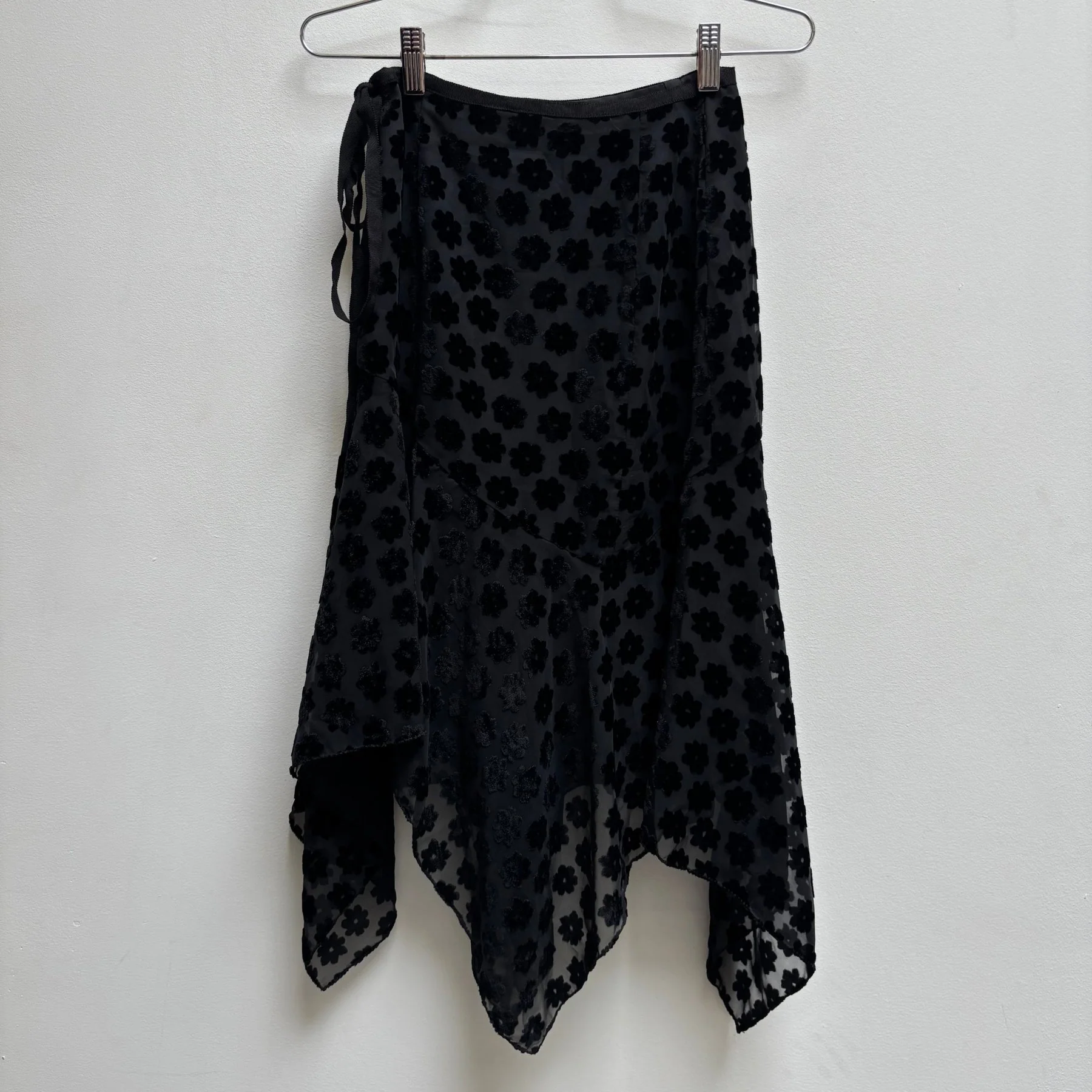 00s Atsuro Tayama Floral Print Asymmetrical Skirt