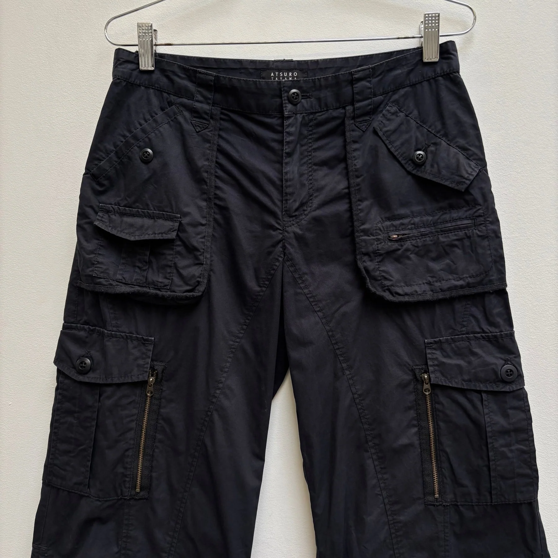 00s Atsuro Tayama Wide Leg Cargo Pants - Image 3