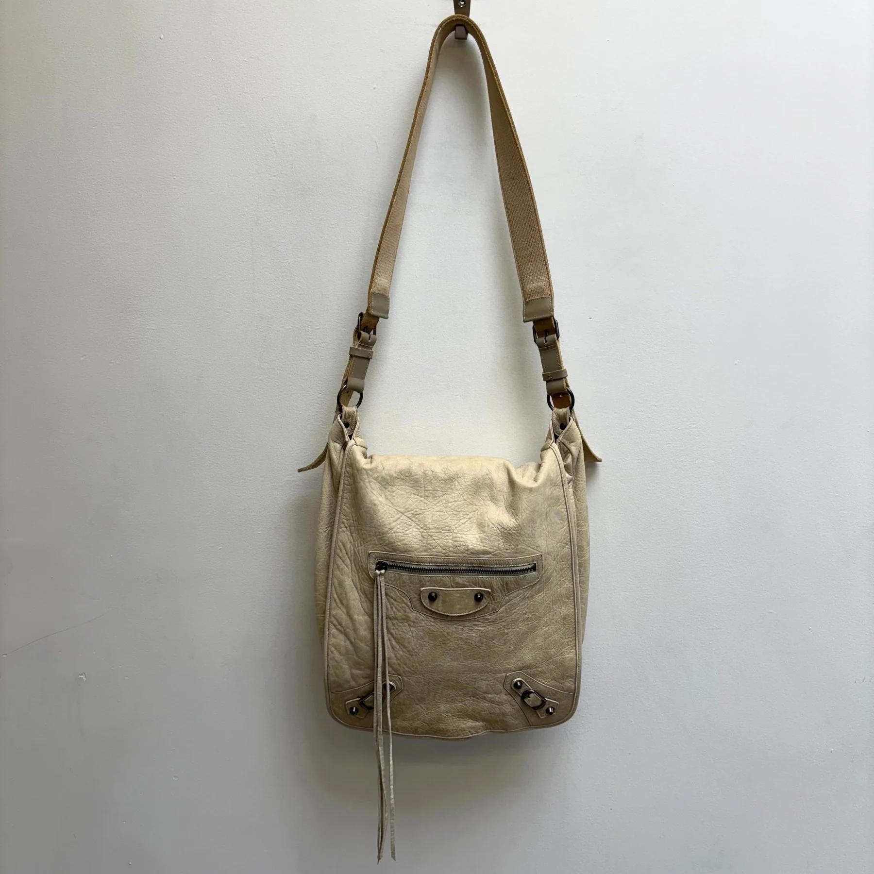 00s Balenciaga ‘The Day’ Leather Hobo Bag by Nicholas Ghesquiere