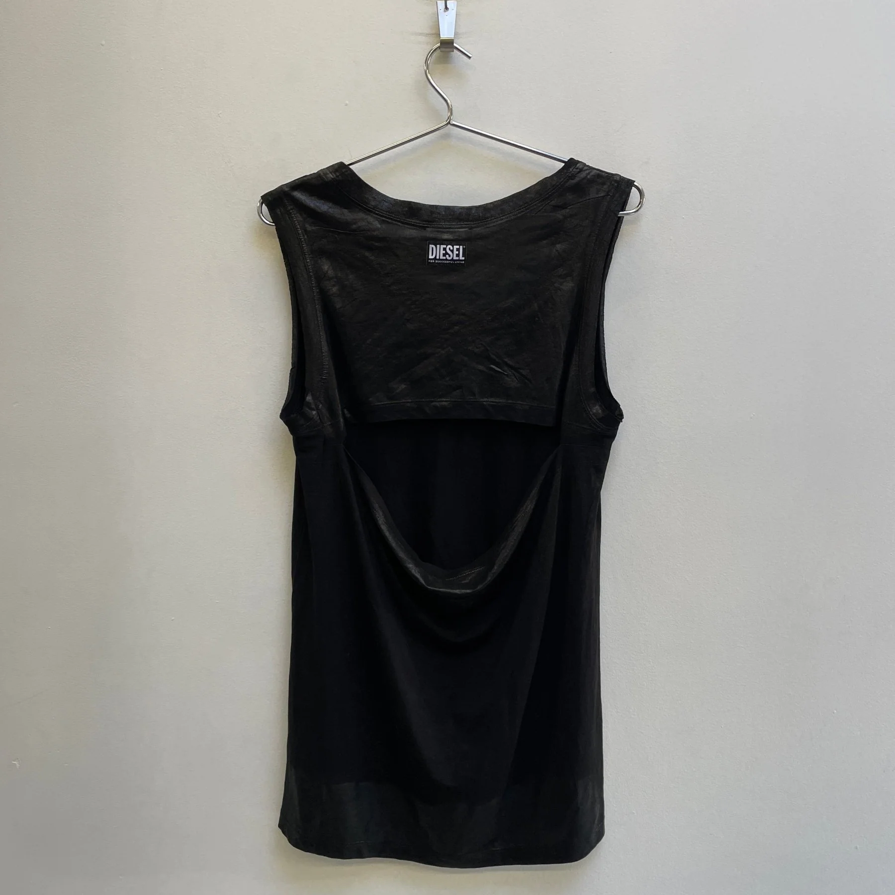 00s Diesel Wax Print Tank Dress - Image 2
