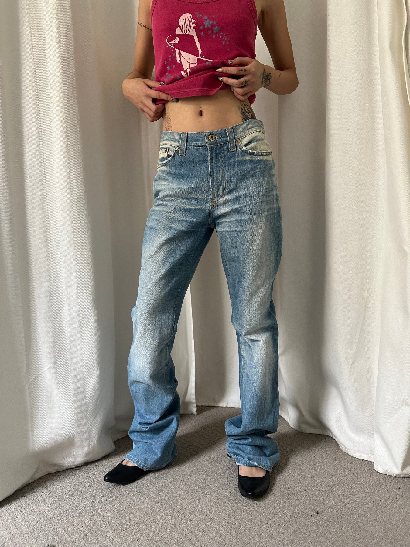 00s Dolce & Gabbana Boot Cut Jeans - Image 2