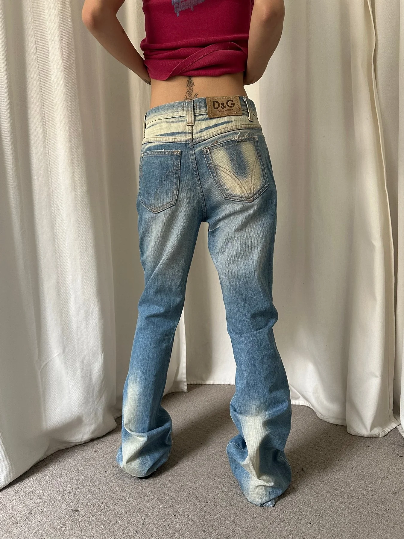 00s Dolce & Gabbana Boot Cut Jeans - Image 4