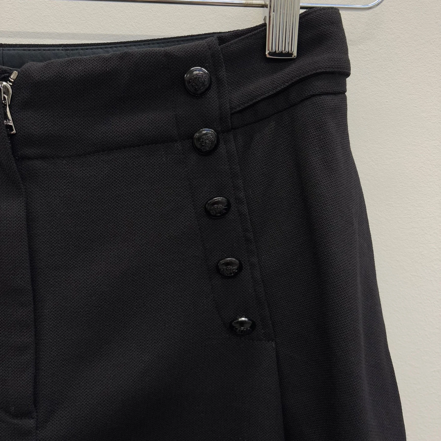 00s Dolce & Gabbana Button Up Black Shorts - Image 3