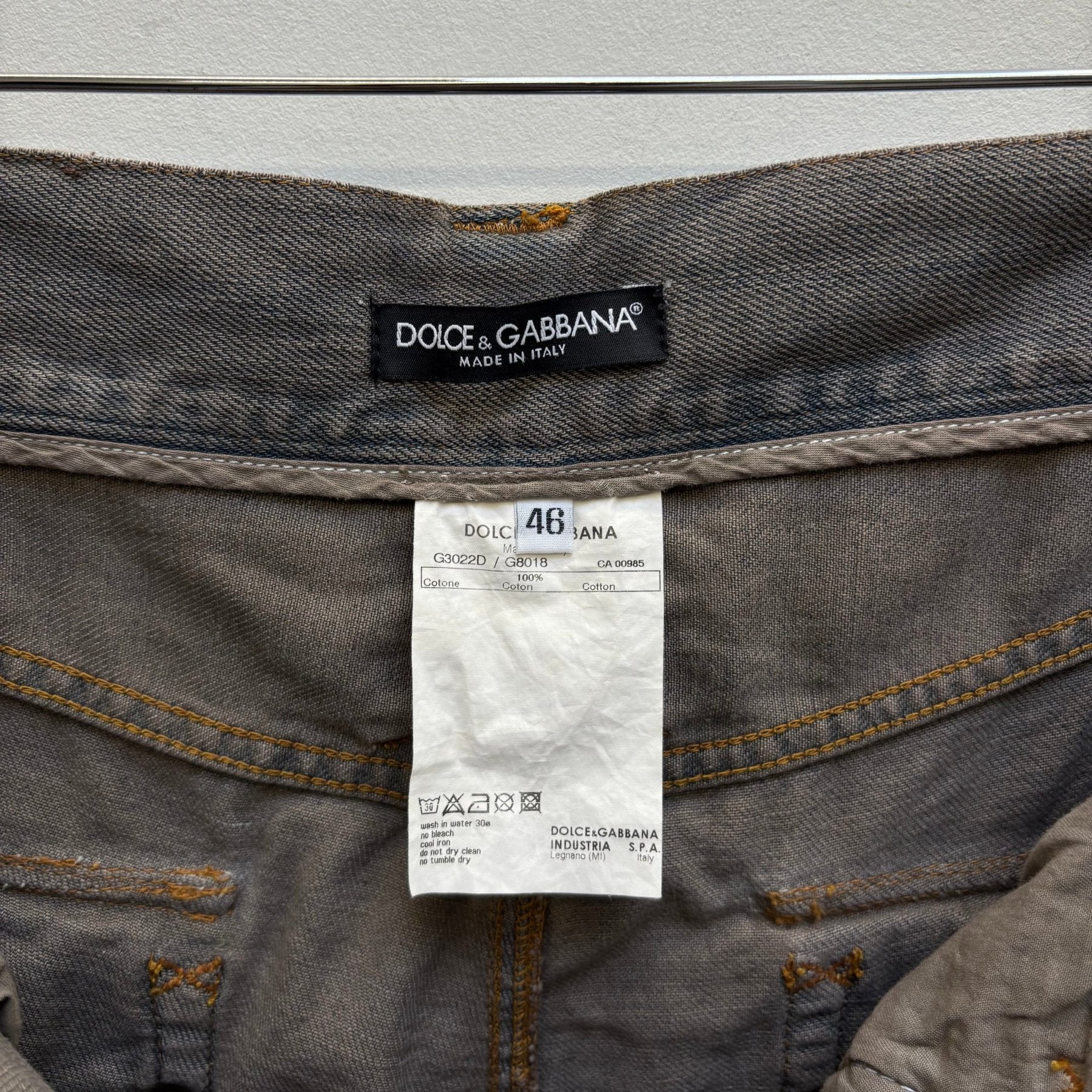 00s Dolce & Gabbana Camouflage Straight Jeans - Image 14
