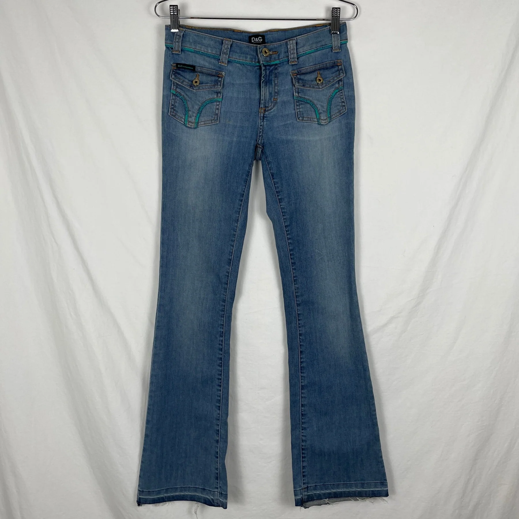 00s Dolce & Gabbana Cargo Pocket Boot Cut Jeans