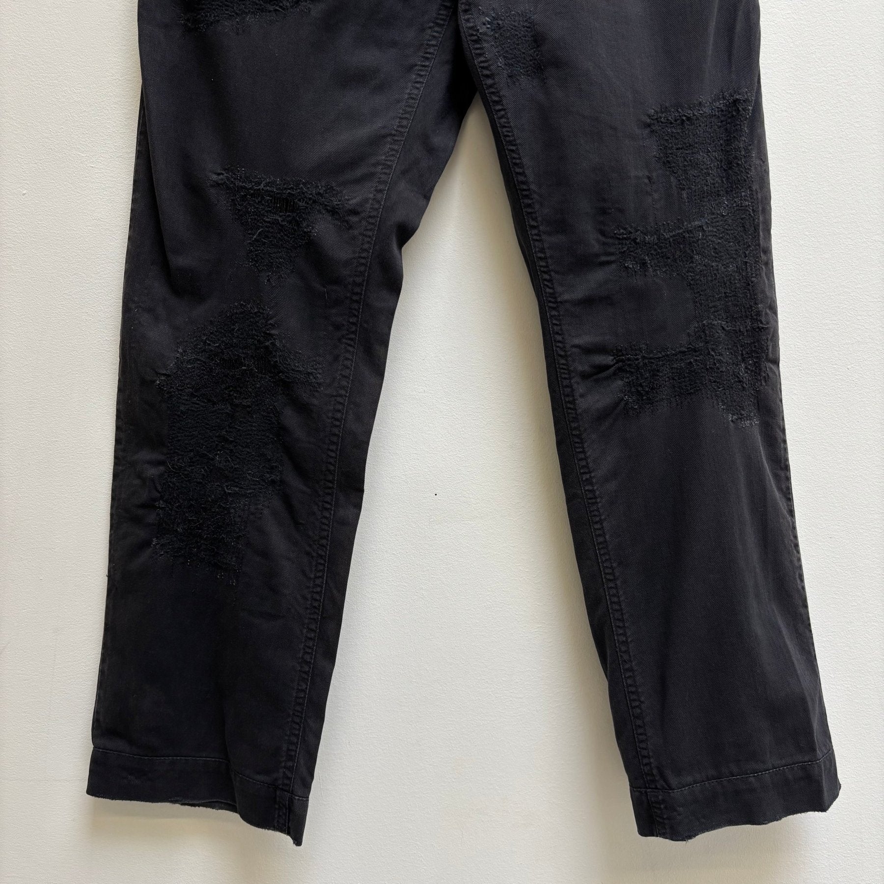 00s Dolce & Gabbana Cropped Distressed Jeans - Image 4