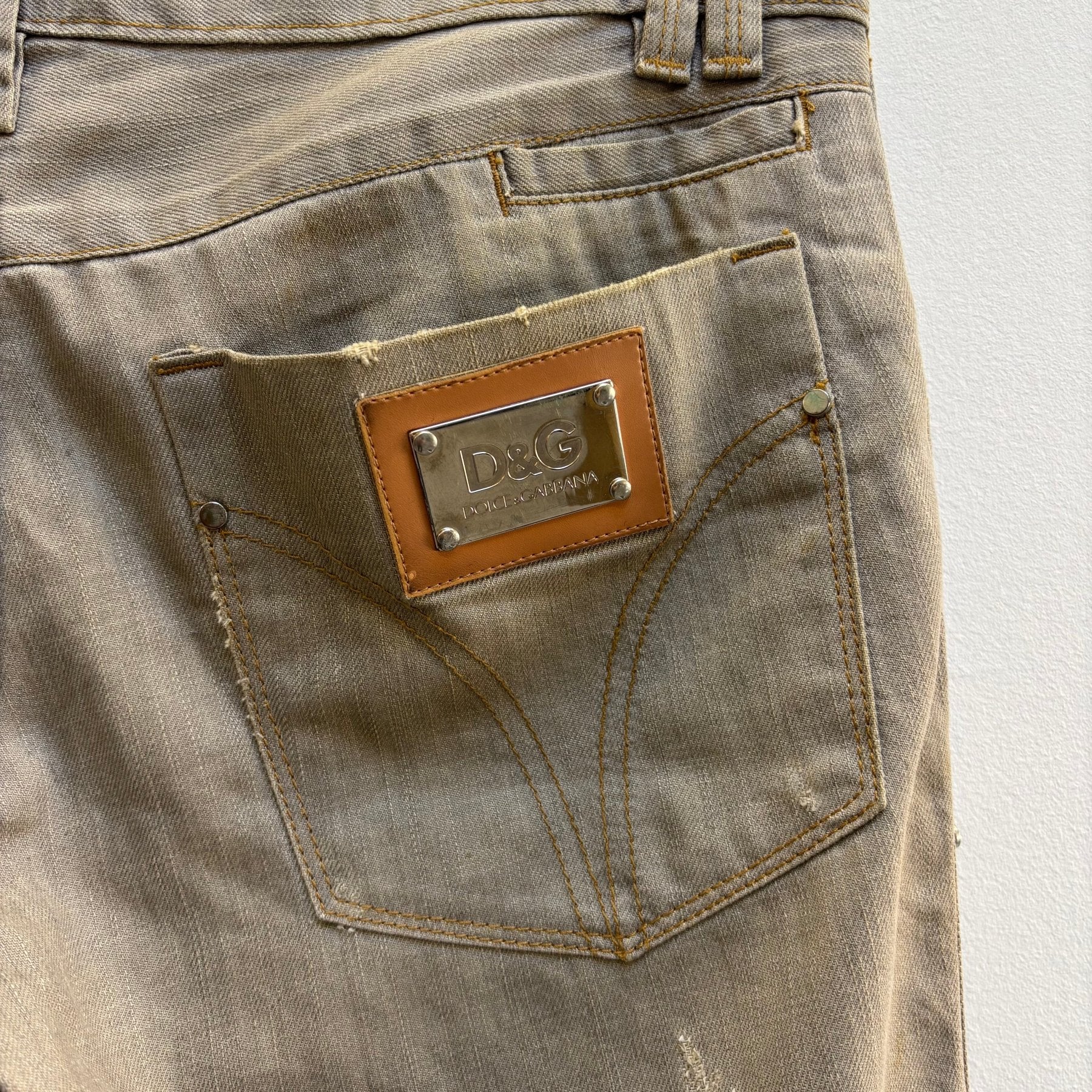00s Dolce & Gabbana Distressed Jeans - Image 10