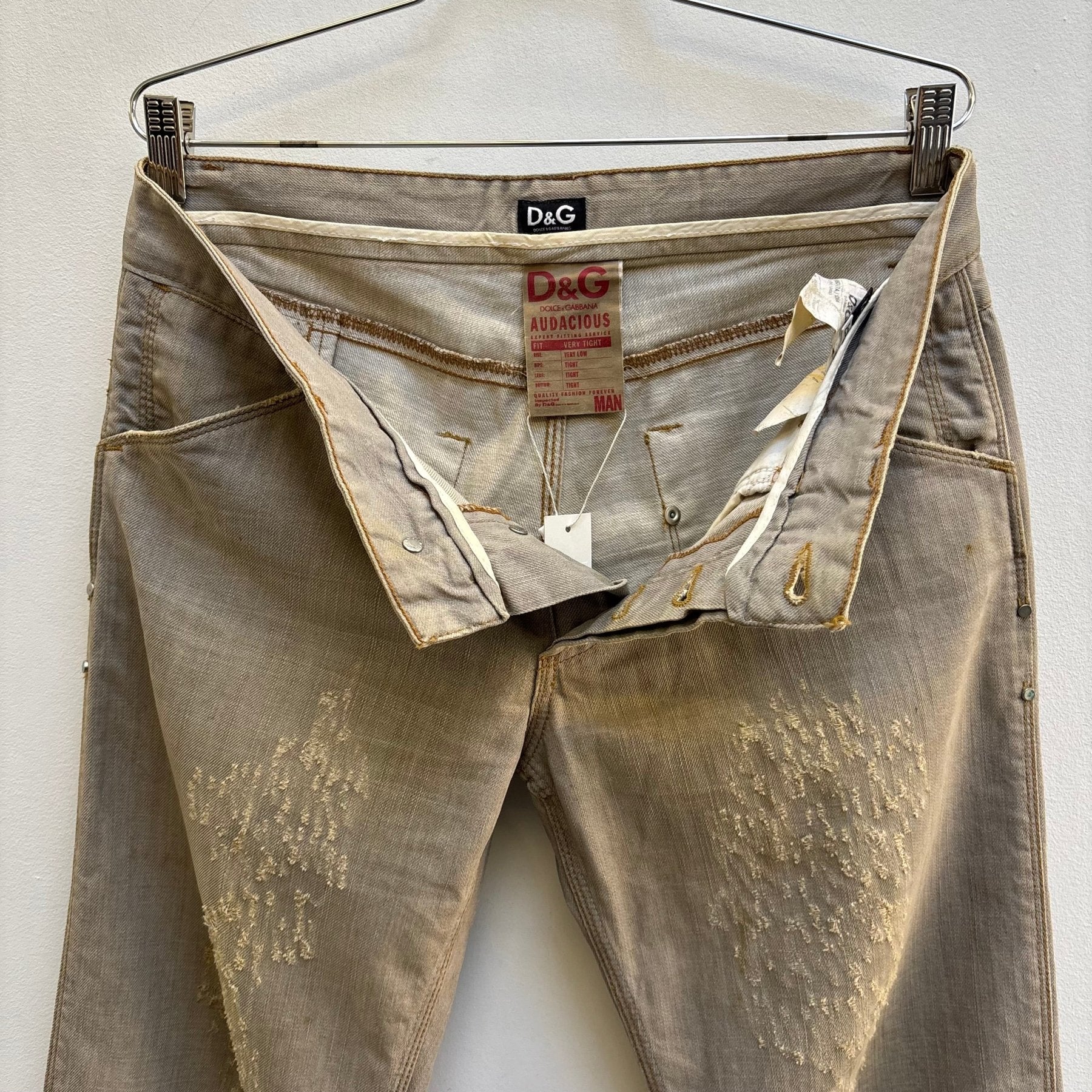 00s Dolce & Gabbana Distressed Jeans - Image 13