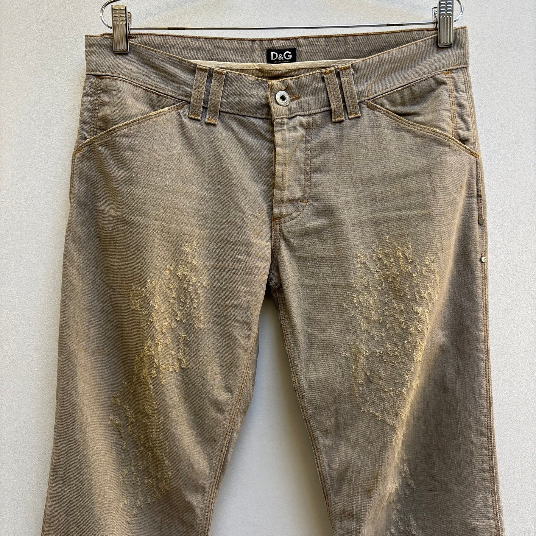 00s Dolce & Gabbana Distressed Jeans - Image 3