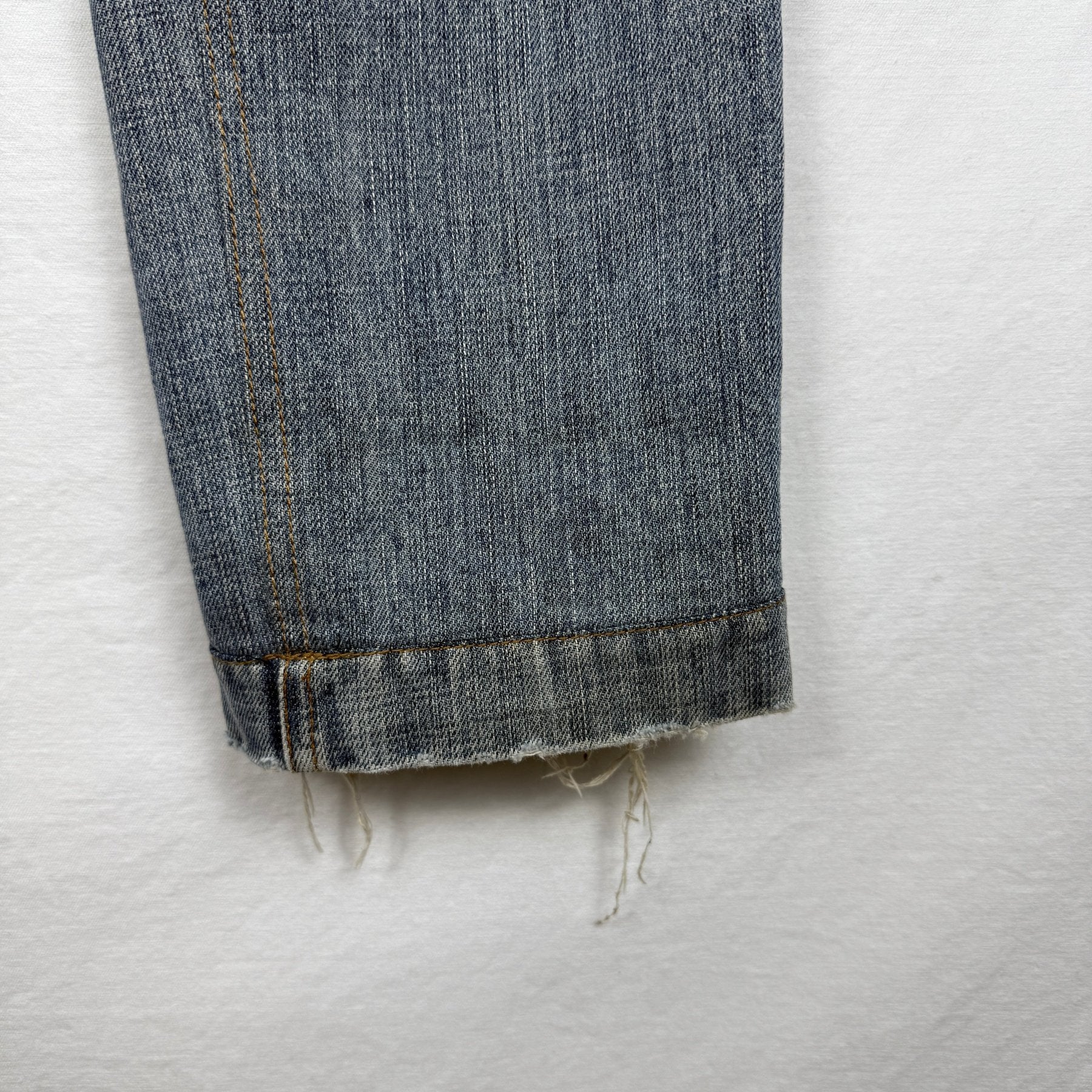 00s Dolce&Gabbana Distressed Tapered Jeans - Image 5