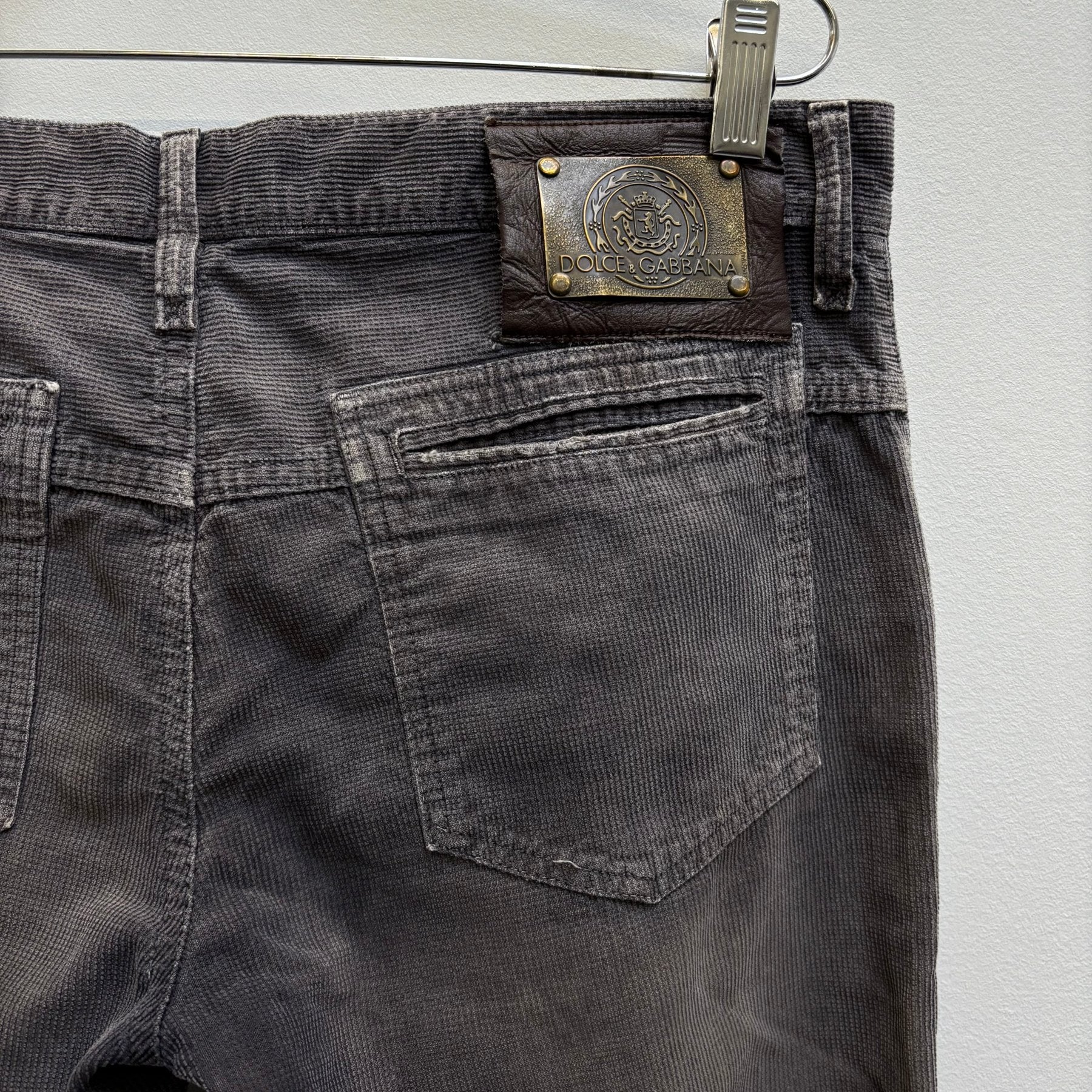 00s Dolce & Gabbana Faded Corduroy Trousers - Image 11