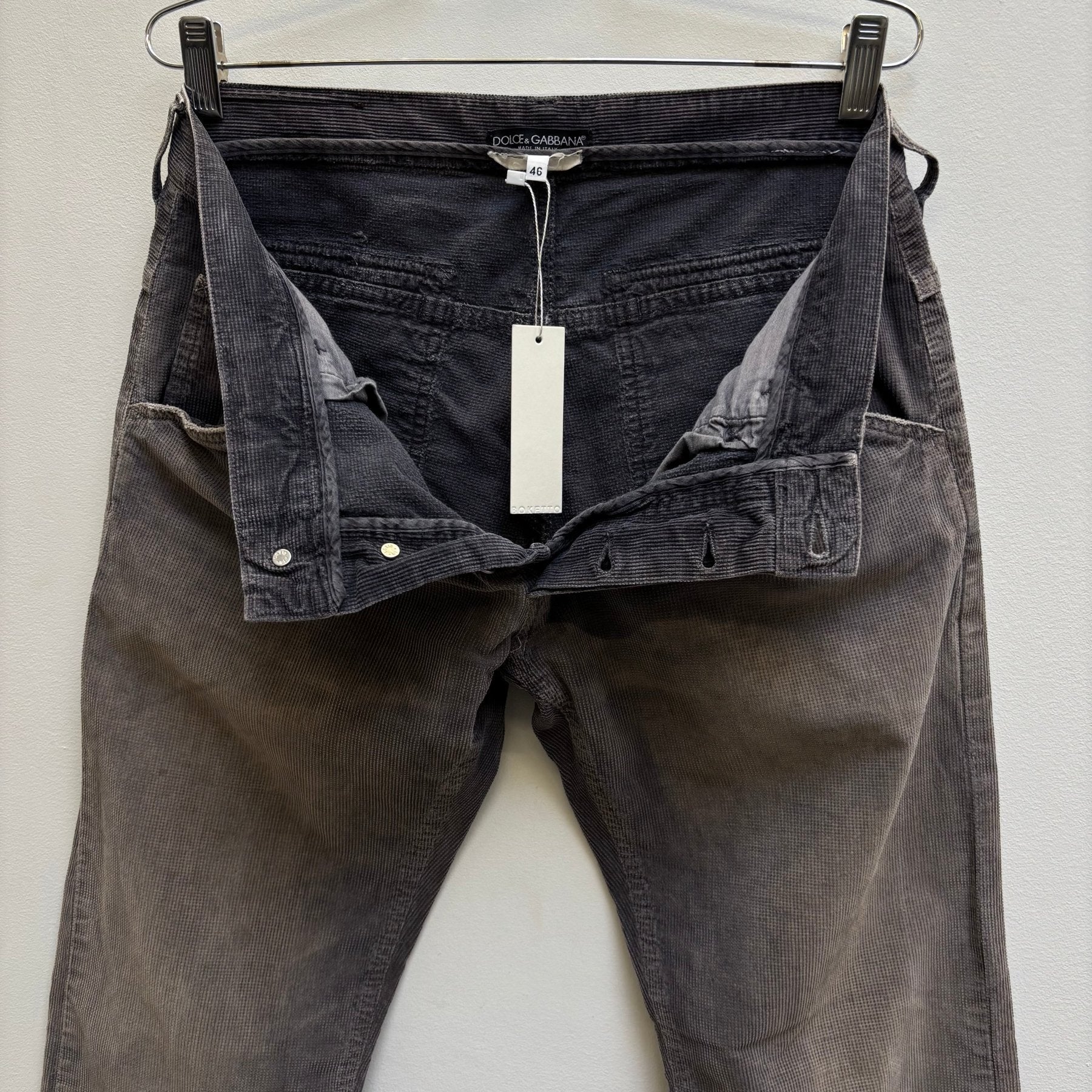 00s Dolce & Gabbana Faded Corduroy Trousers - Image 12