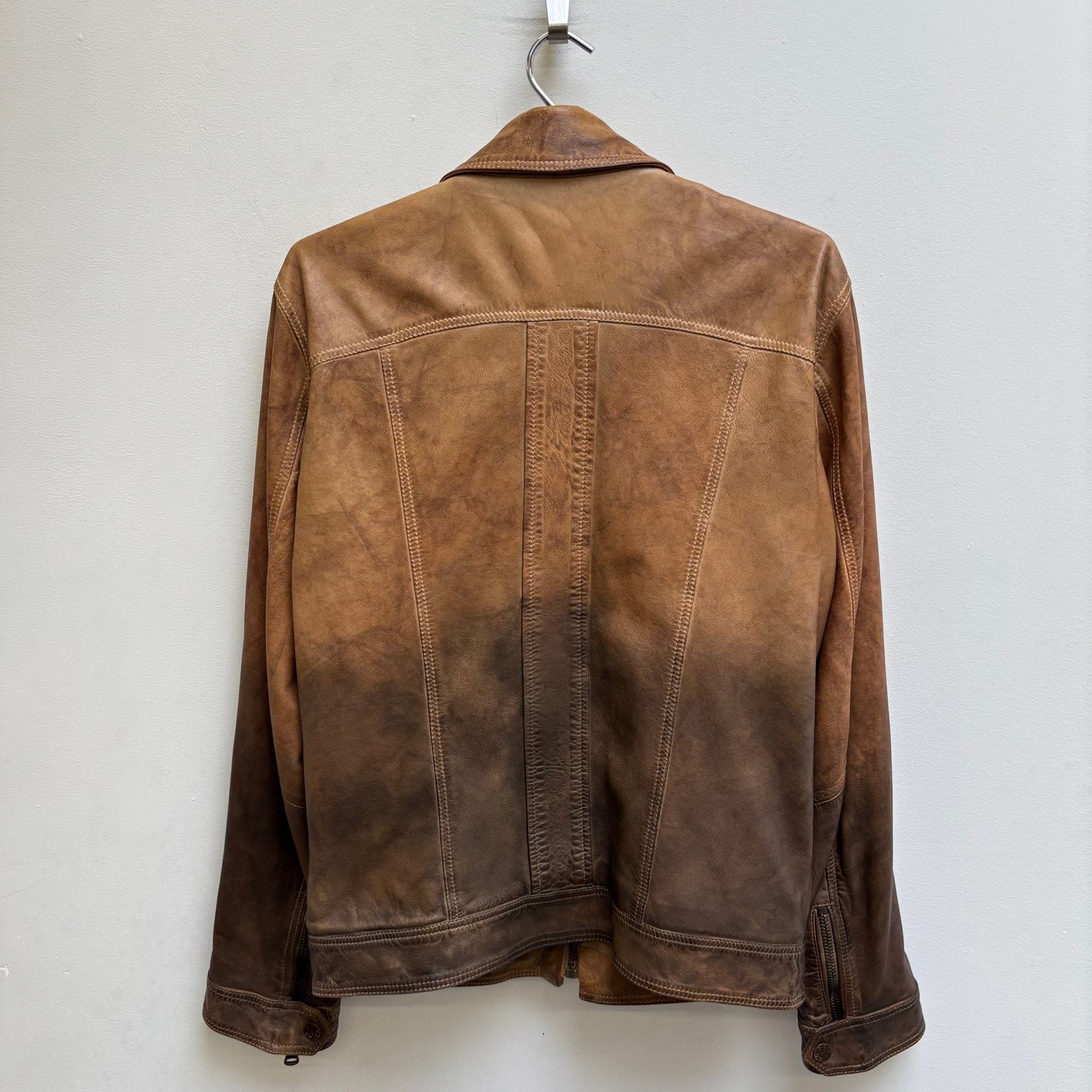 SS10 Dolce & Gabbana Ombré Lambskin Leather Jacket - Image 2