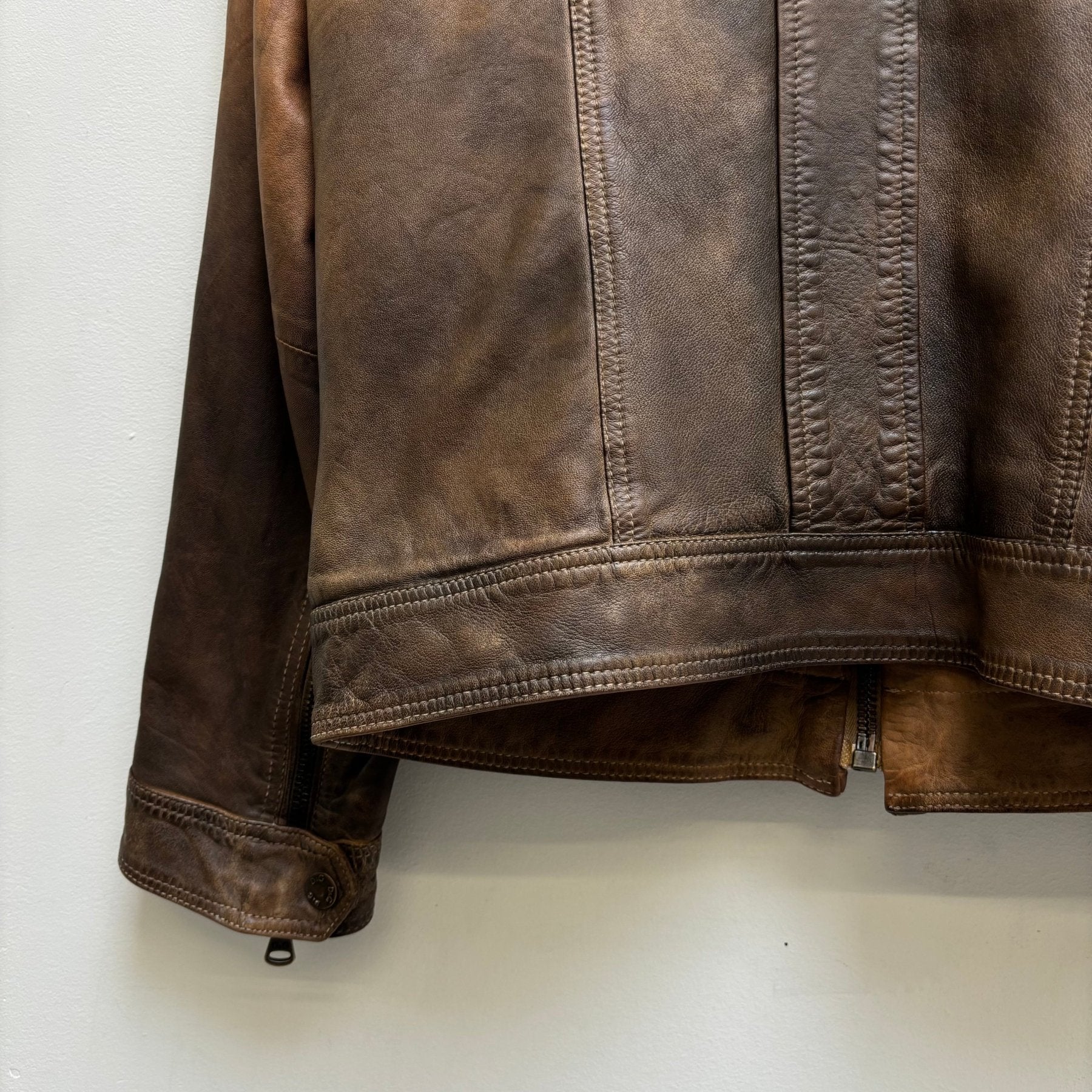 SS10 Dolce & Gabbana Ombré Lambskin Leather Jacket - Image 8