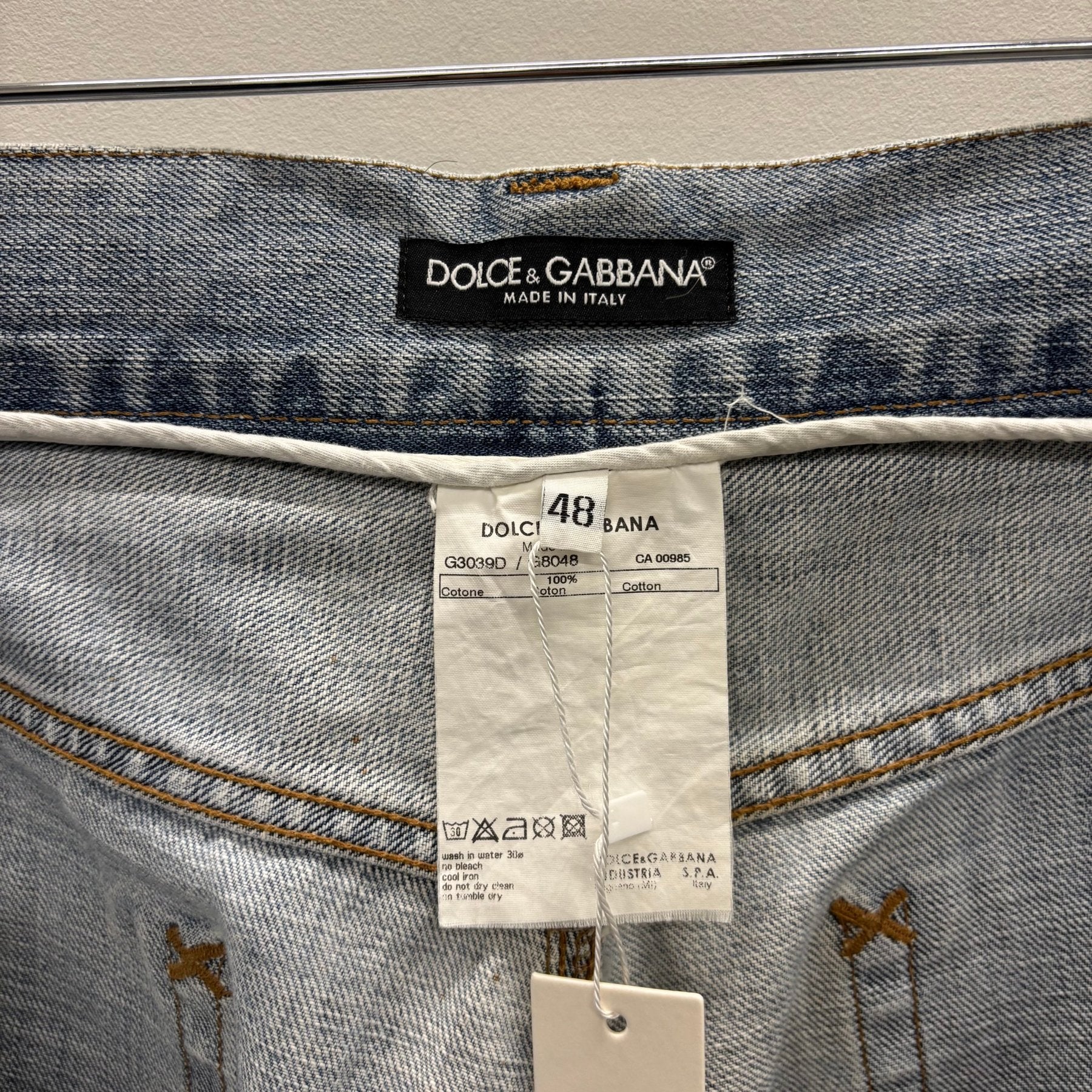 00s Dolce & Gabbana Paint Splattered Distressed Jeans - Image 15