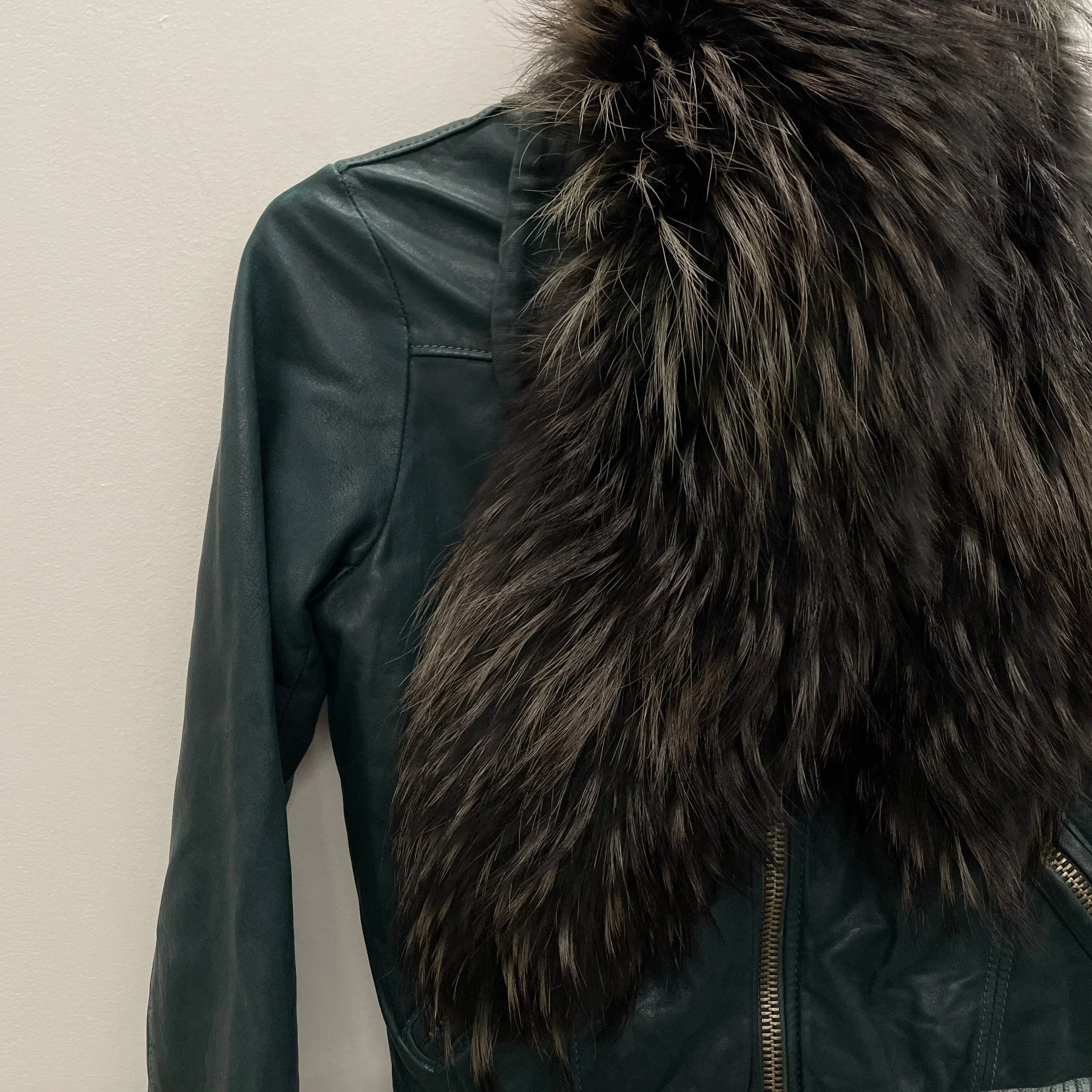 00s Giorgio Brato Cropped Fur Collar Jacket - Image 6