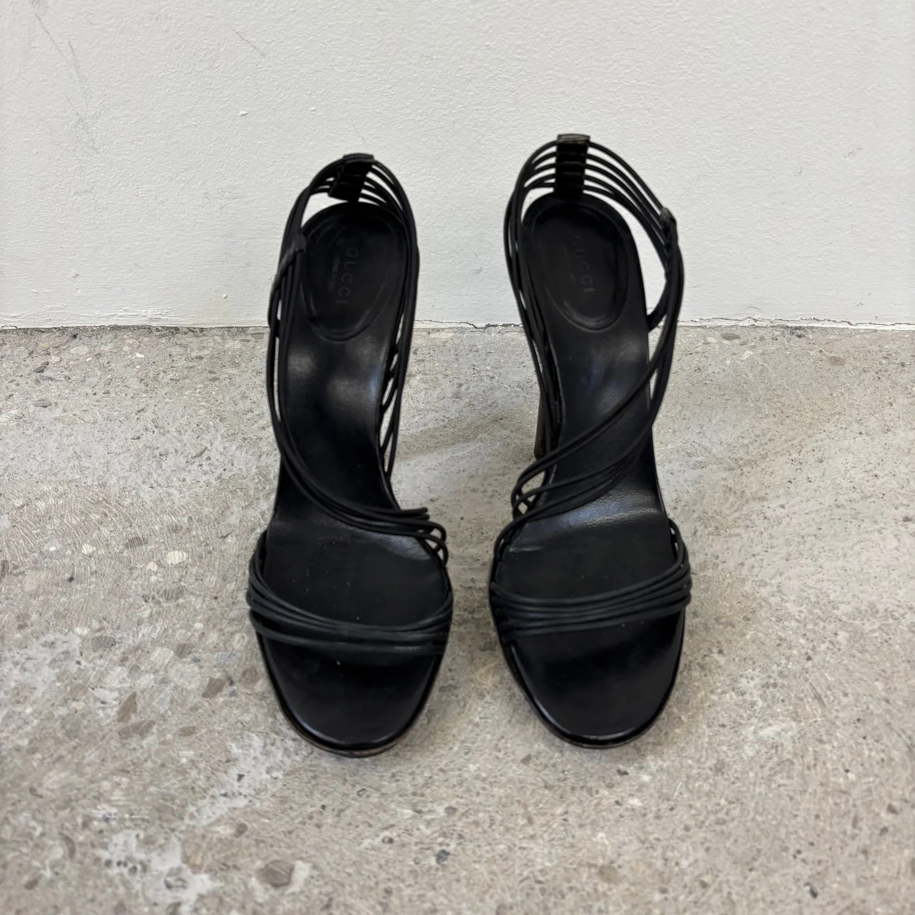 00s Gucci by Tom Ford Leather Strappy Sandal Heels - Image 3