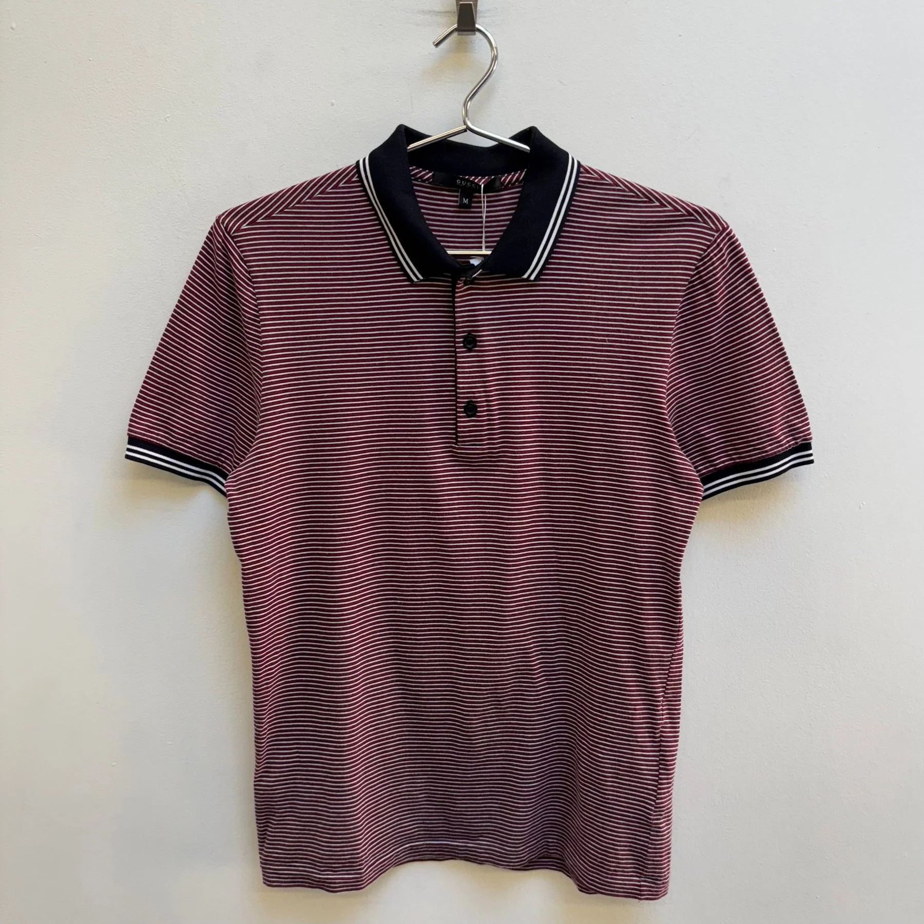 FW10 Gucci By Frida Giannini Striped Polo T-Shirt