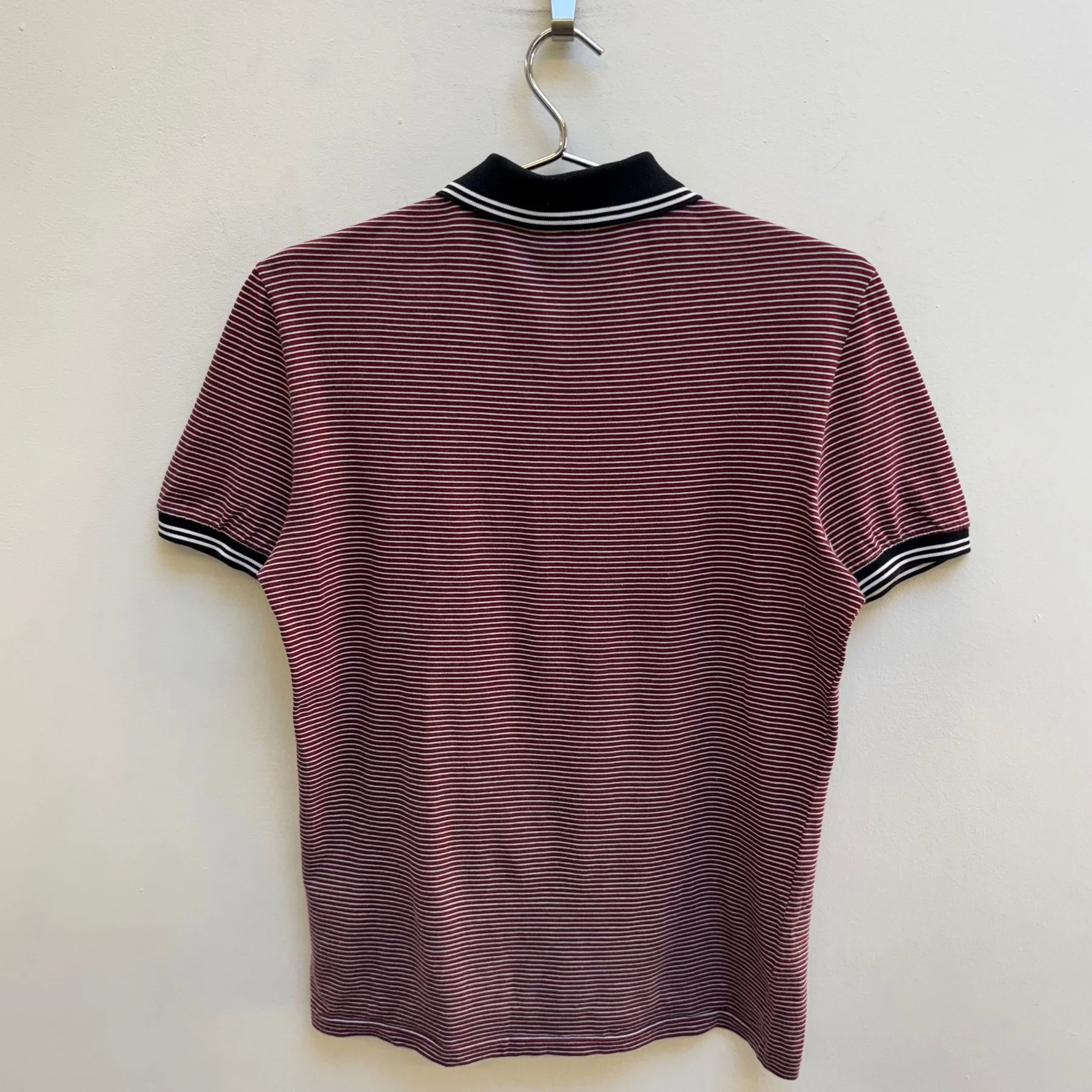 FW10 Gucci By Frida Giannini Striped Polo T-Shirt - Image 2