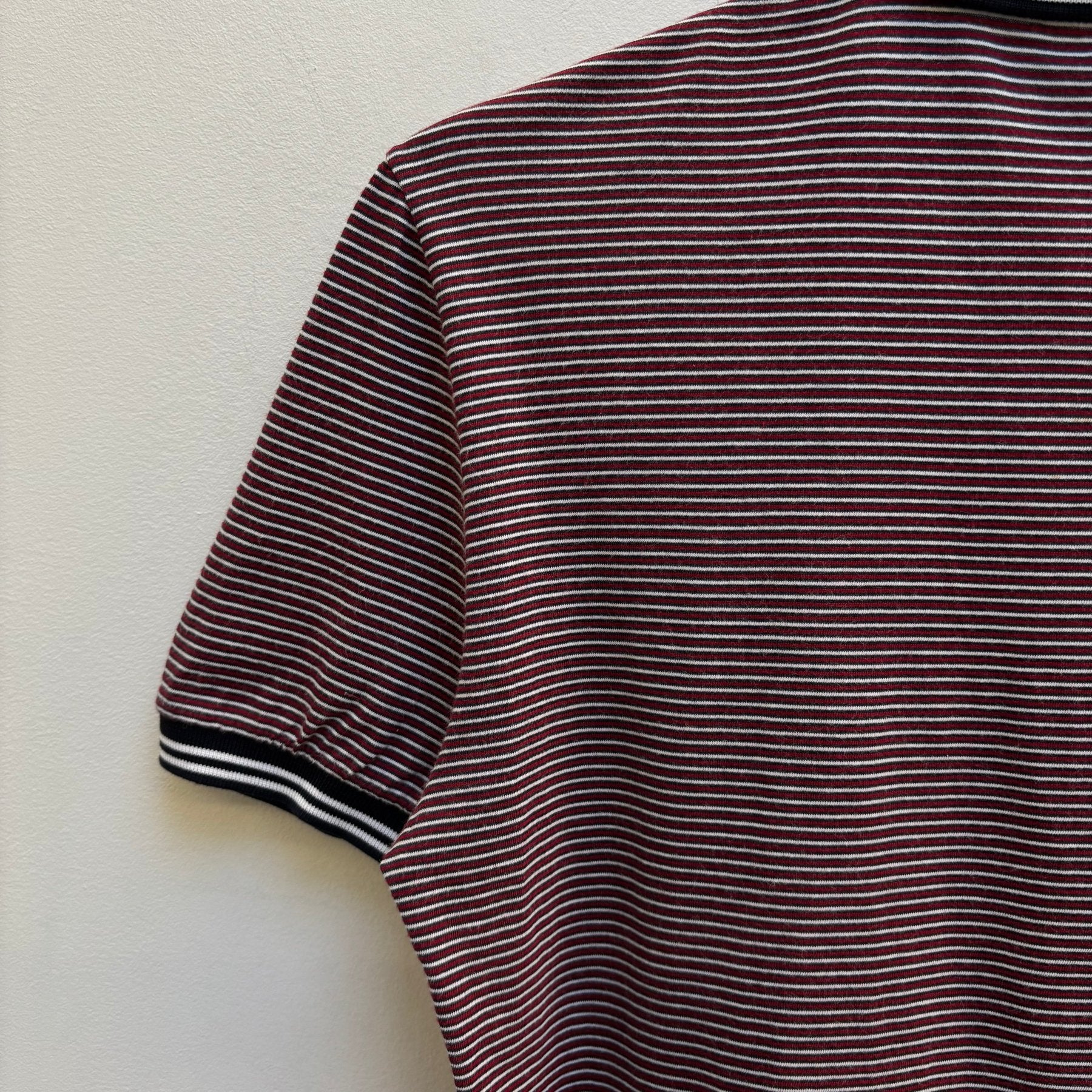 FW10 Gucci By Frida Giannini Striped Polo T-Shirt - Image 7