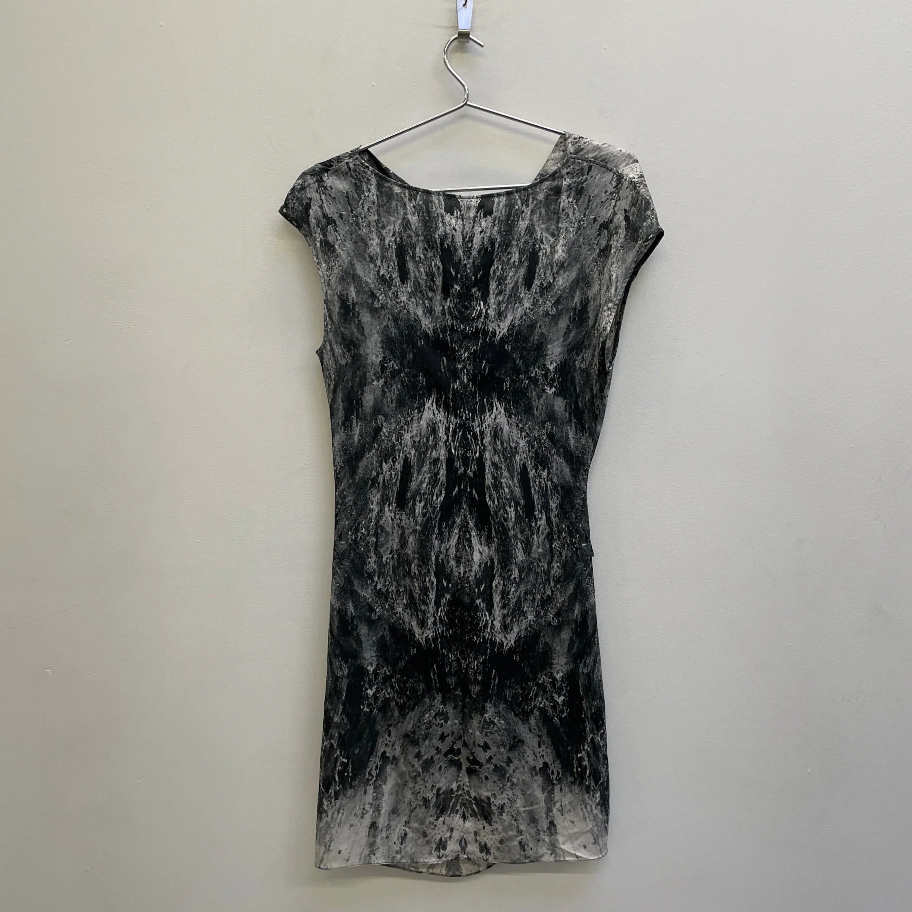 00s Helmut Lang (Lang Era) Marbled Print Dress - Image 2