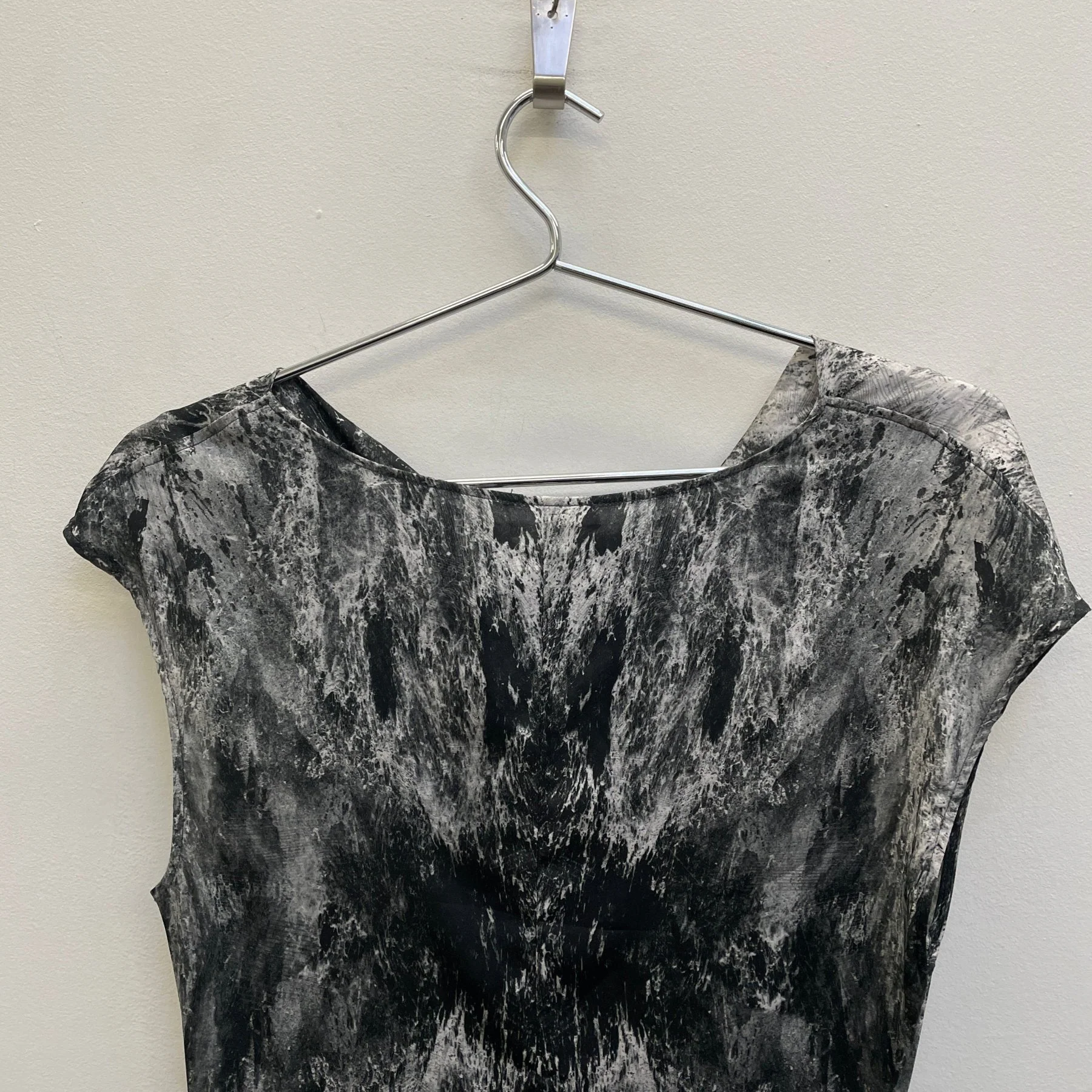 00s Helmut Lang (Lang Era) Marbled Print Dress - Image 6