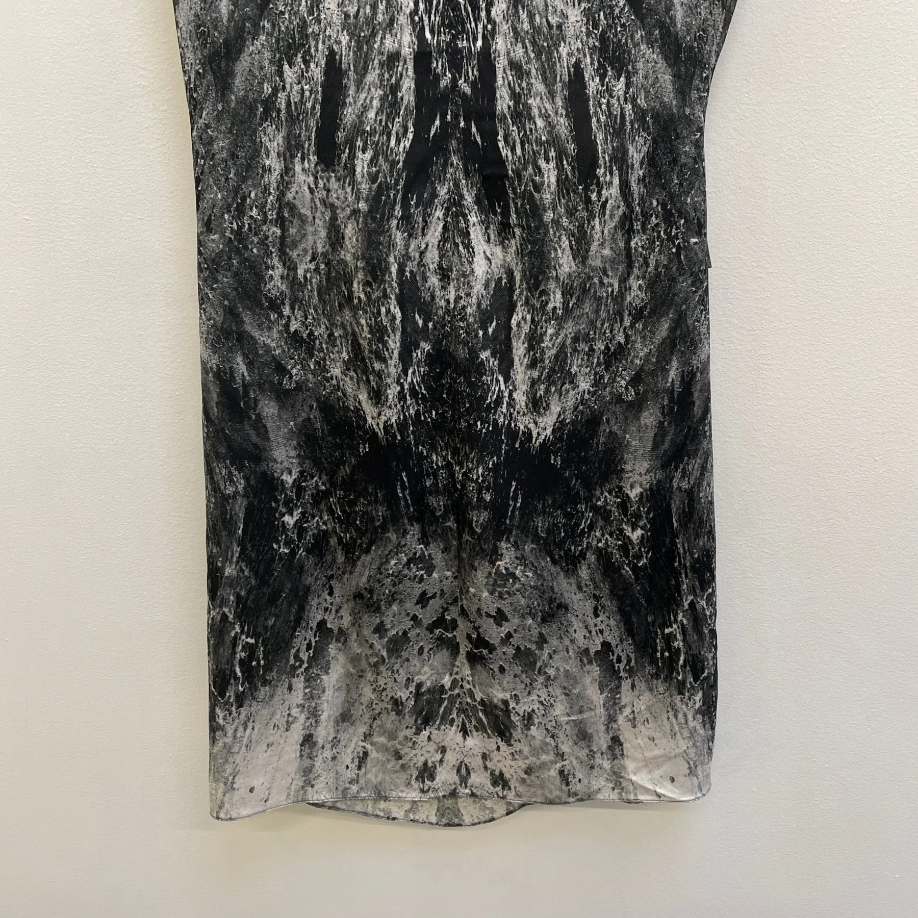00s Helmut Lang (Lang Era) Marbled Print Dress - Image 7