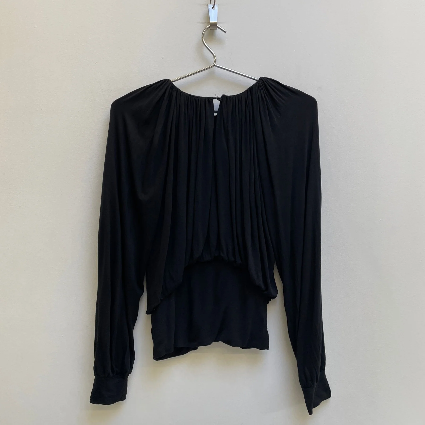 00s Hussein Chalayan Gathered Longsleeve Top - Image 2