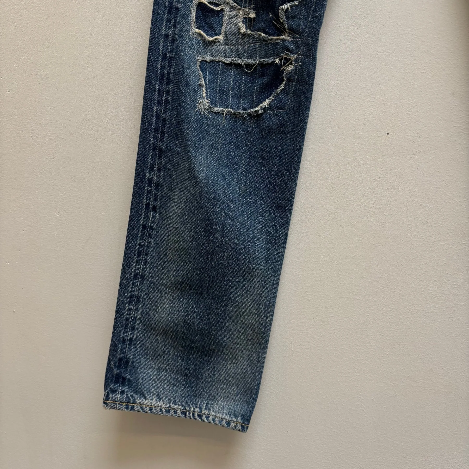 00s Hysteric Glamour Distressed Stitched Jeans - Image 7