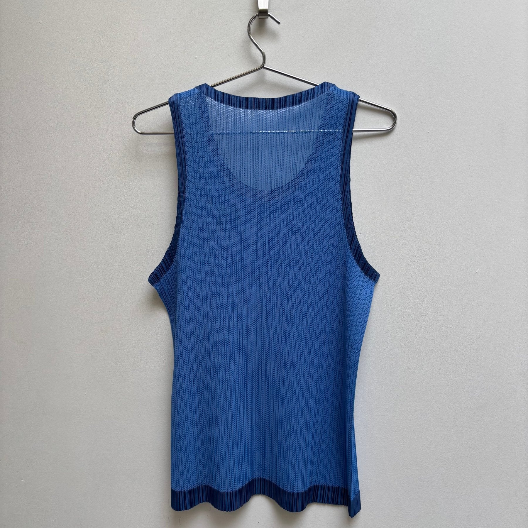 00s Issey Miyake Pleated Jersey Tank Top - Image 2