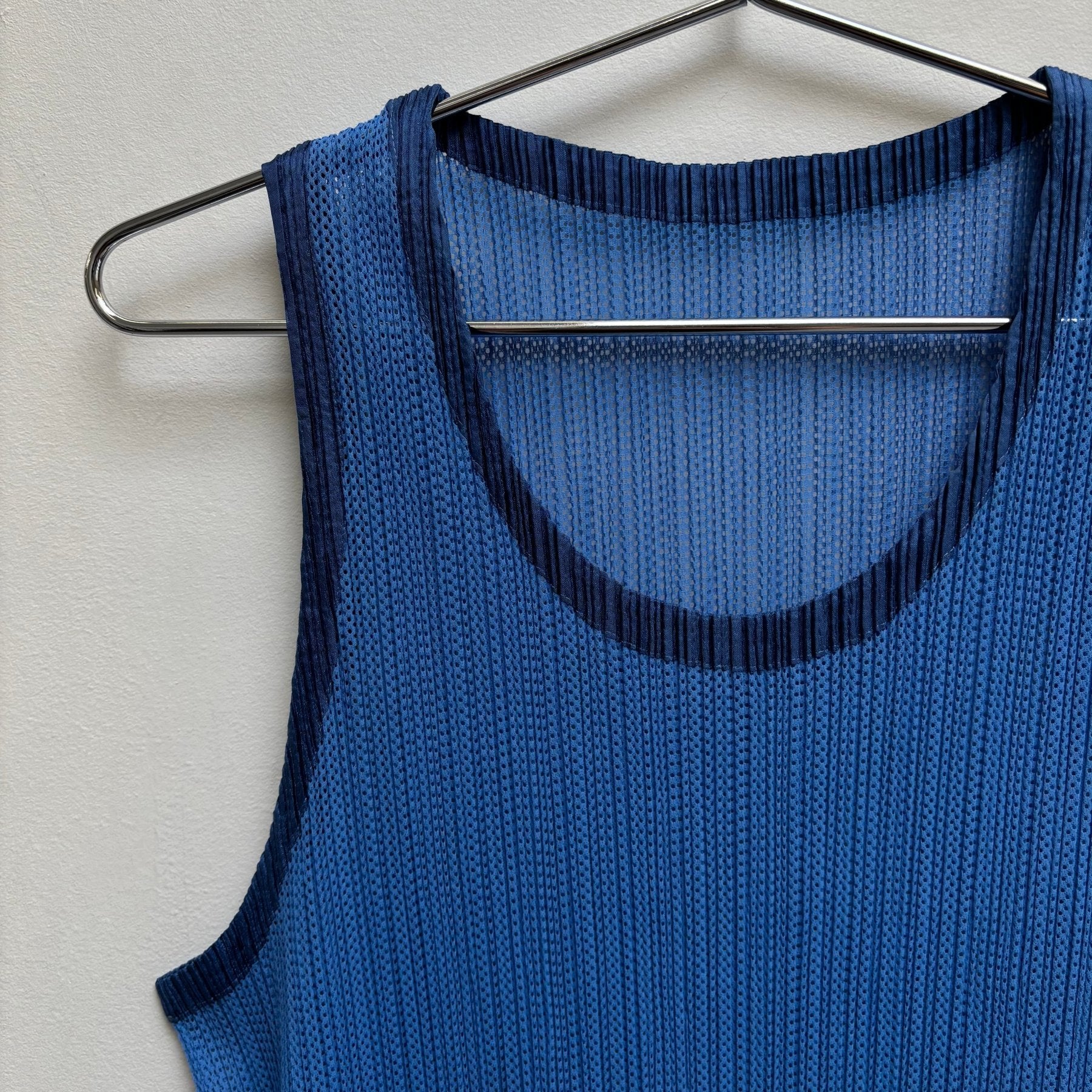 00s Issey Miyake Pleated Jersey Tank Top - Image 3