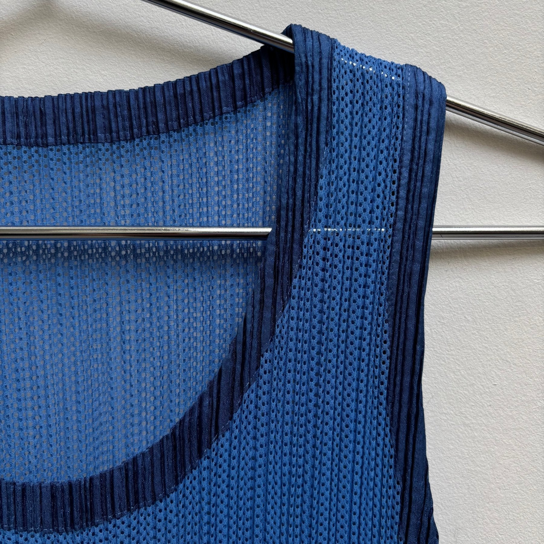 00s Issey Miyake Pleated Jersey Tank Top - Image 5