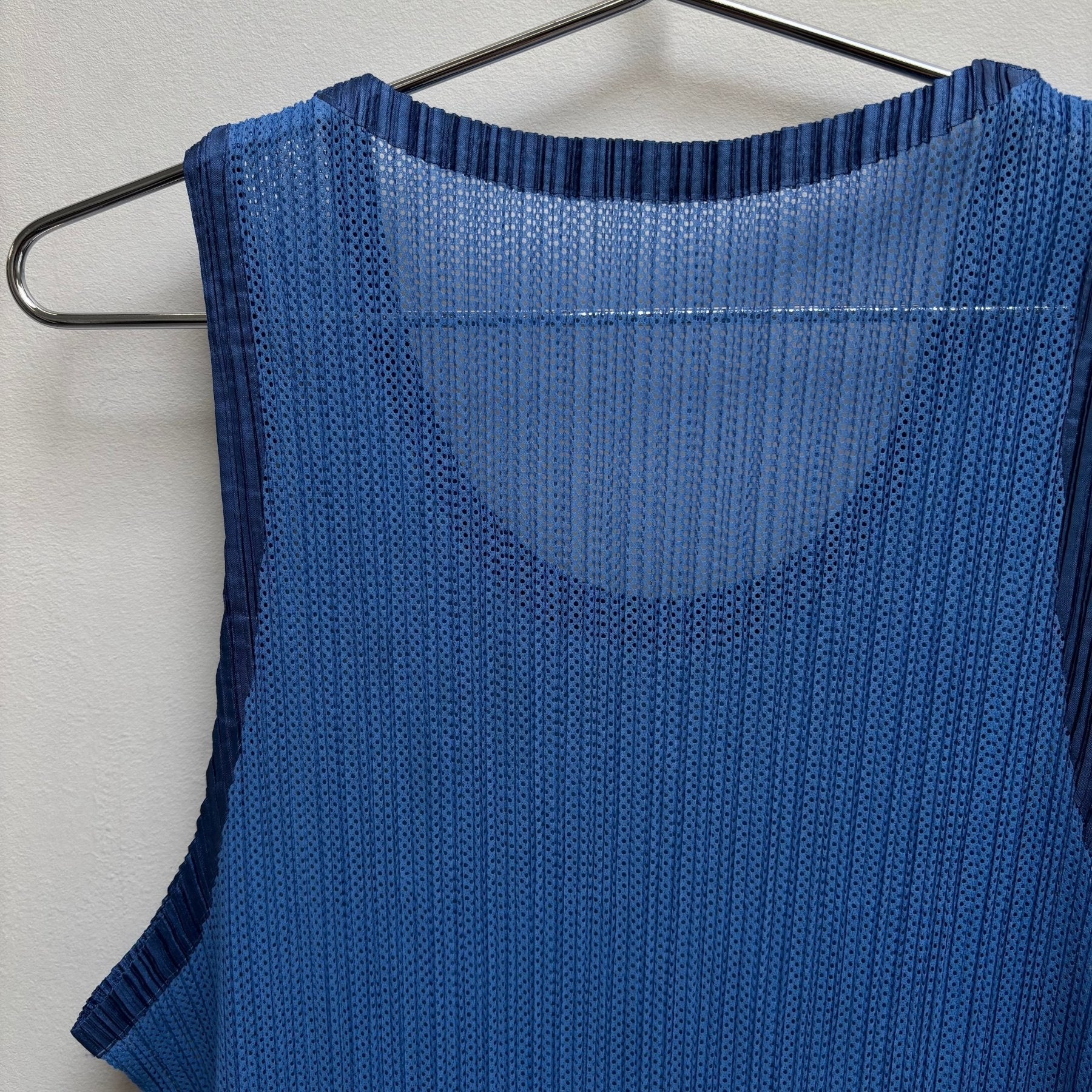 00s Issey Miyake Pleated Jersey Tank Top - Image 6
