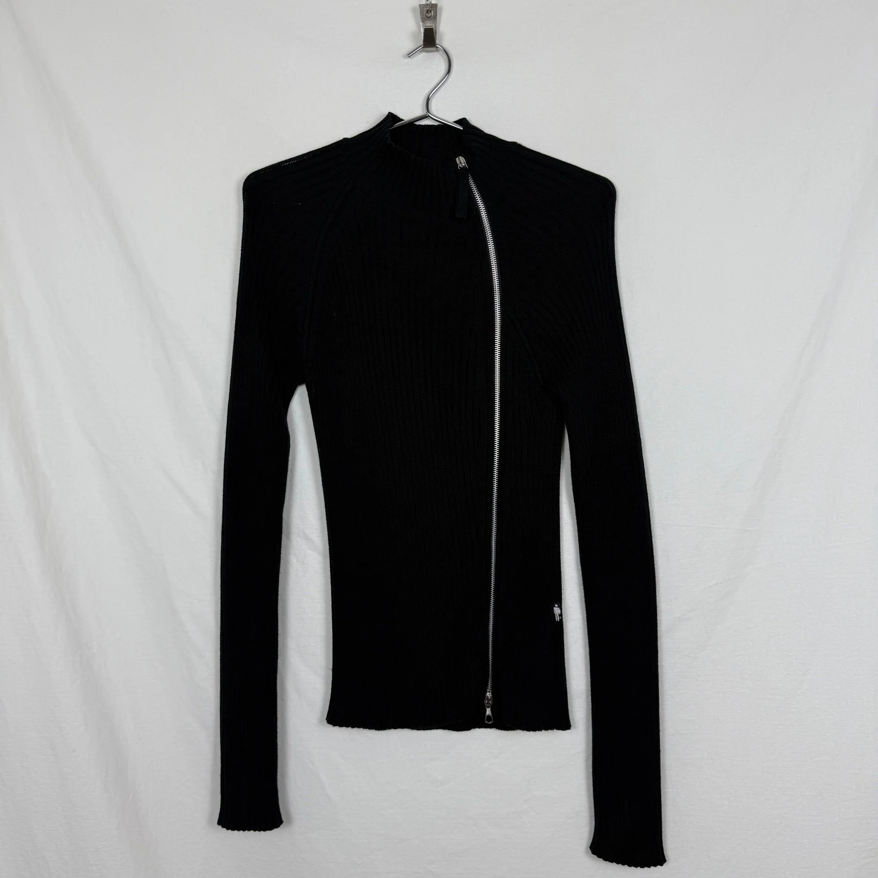 00s Jean Paul Gaultier Asymetric Zip Up Sweater