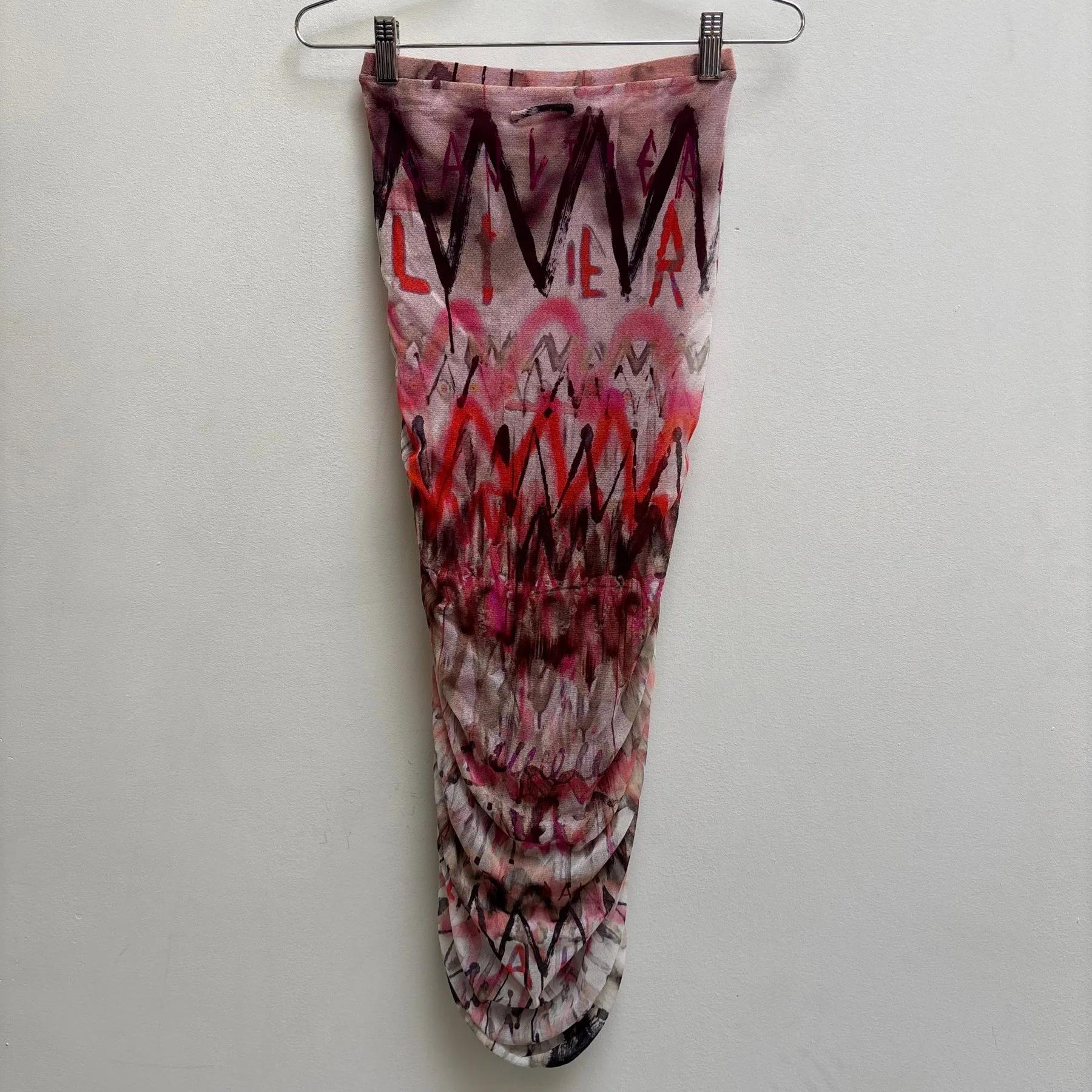 00s Jean Paul Gaultier Ruched Printed Maxi Skirt - Image 2