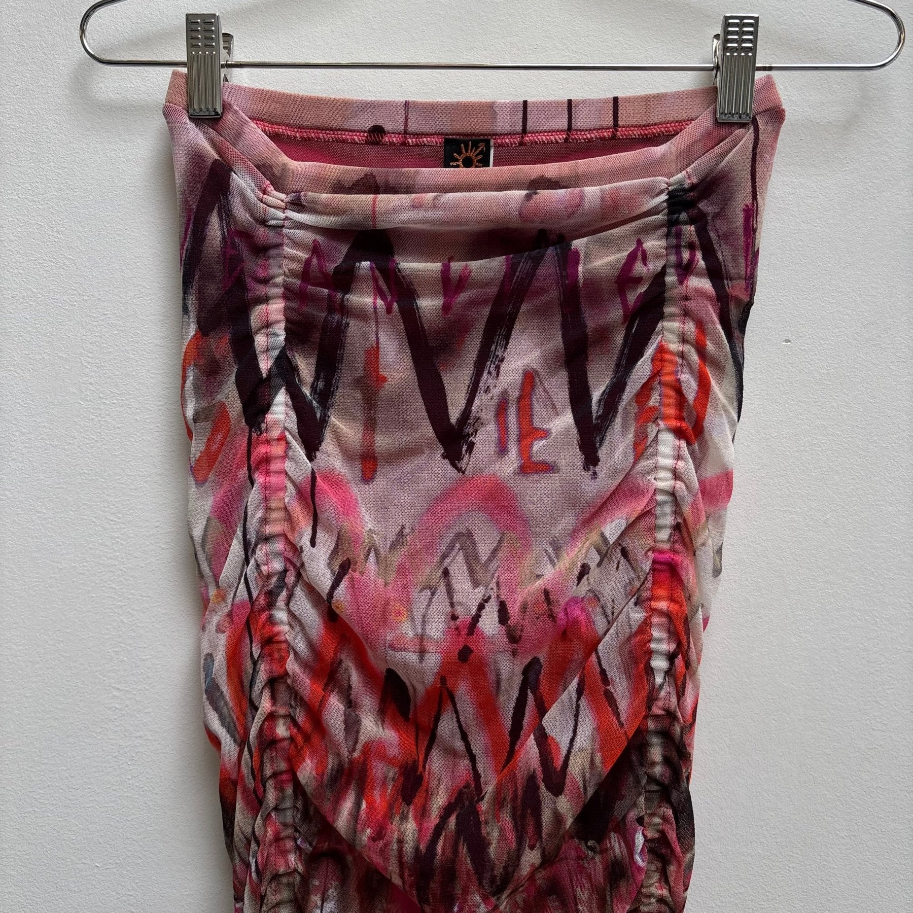 00s Jean Paul Gaultier Ruched Printed Maxi Skirt - Image 3