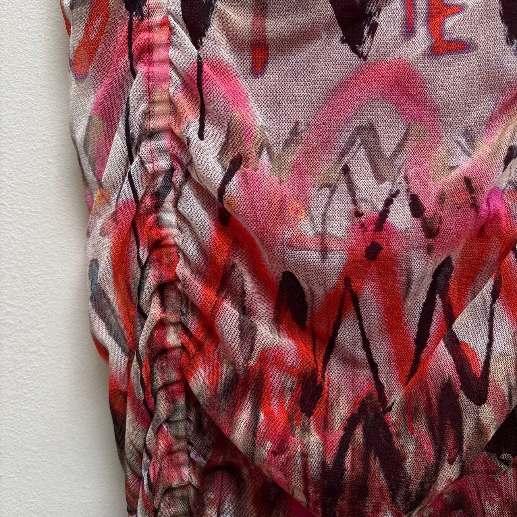 00s Jean Paul Gaultier Ruched Printed Maxi Skirt - Image 6