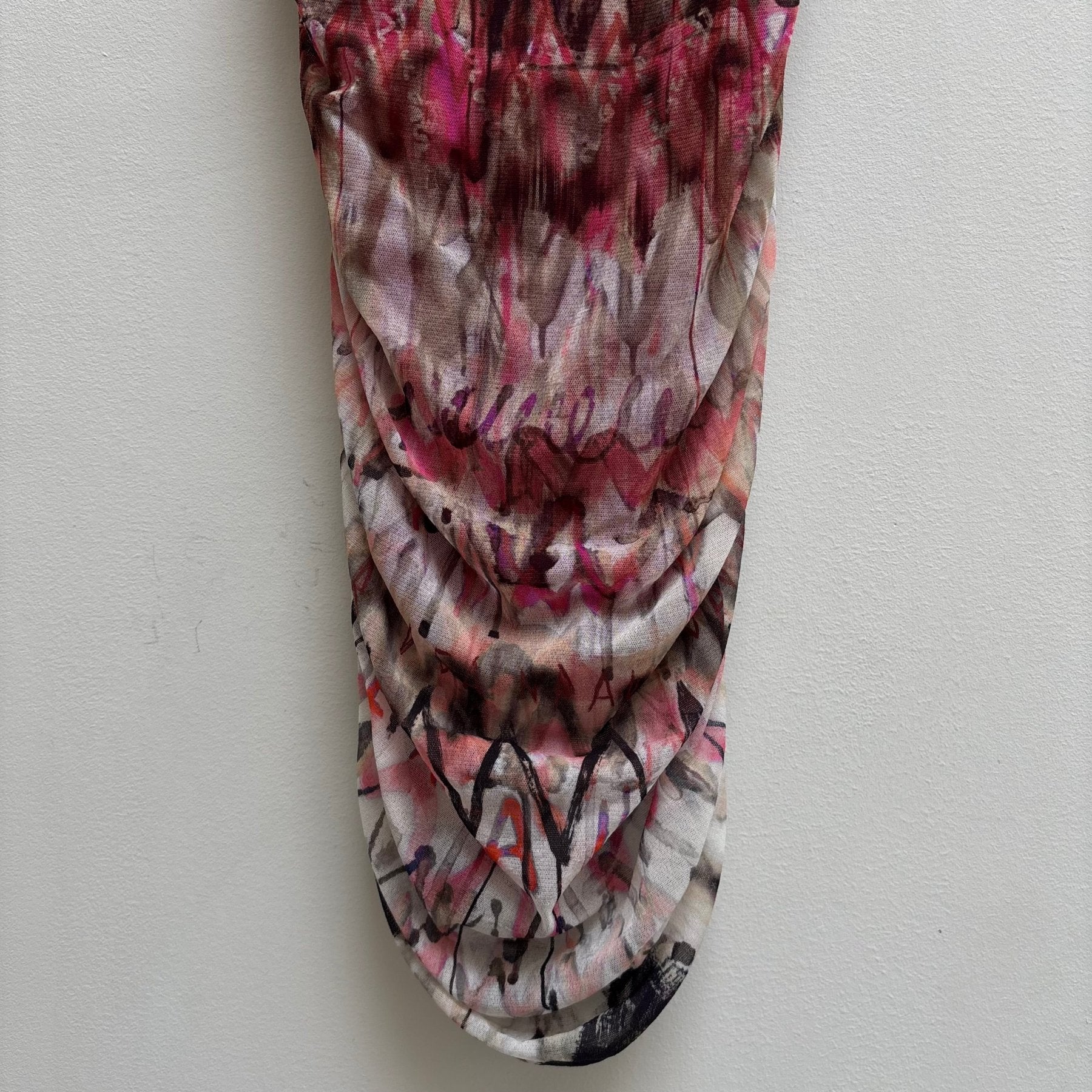 00s Jean Paul Gaultier Ruched Printed Maxi Skirt - Image 9