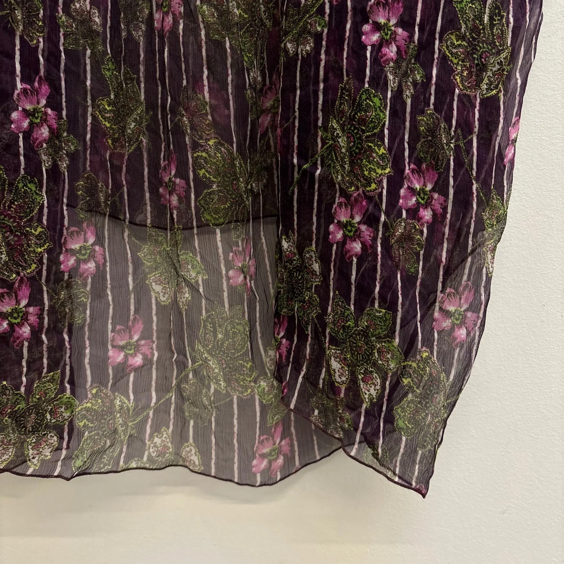 00s Jean Paul Gaultier Soleil Sheer Floral Cover Up Dress - Image 7