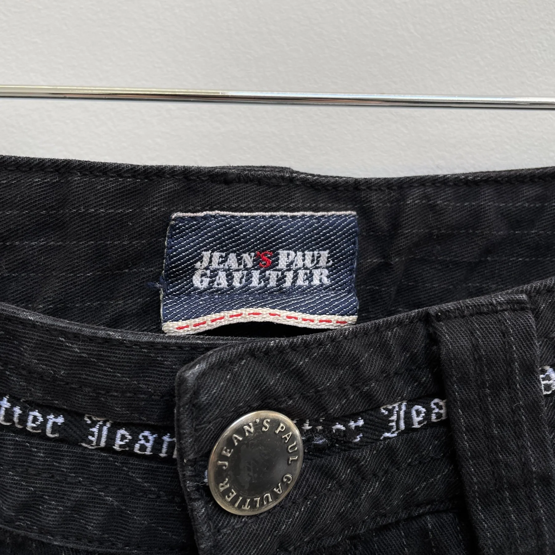00s Jean Paul Gaultier Striped Straight Leg Jeans - Image 9