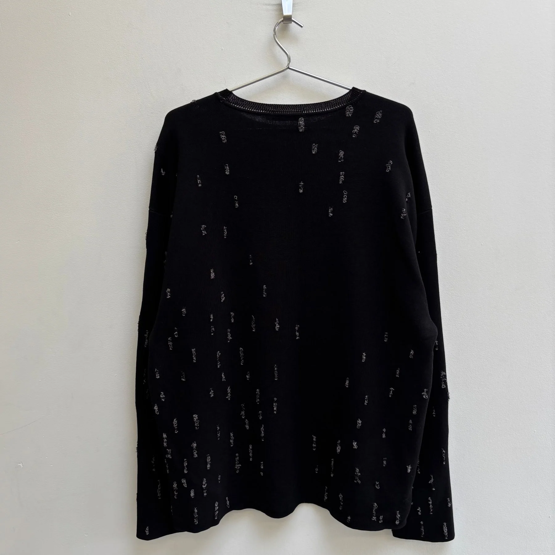 00s Jil Sander Distressed Crewneck Sweater - Image 2
