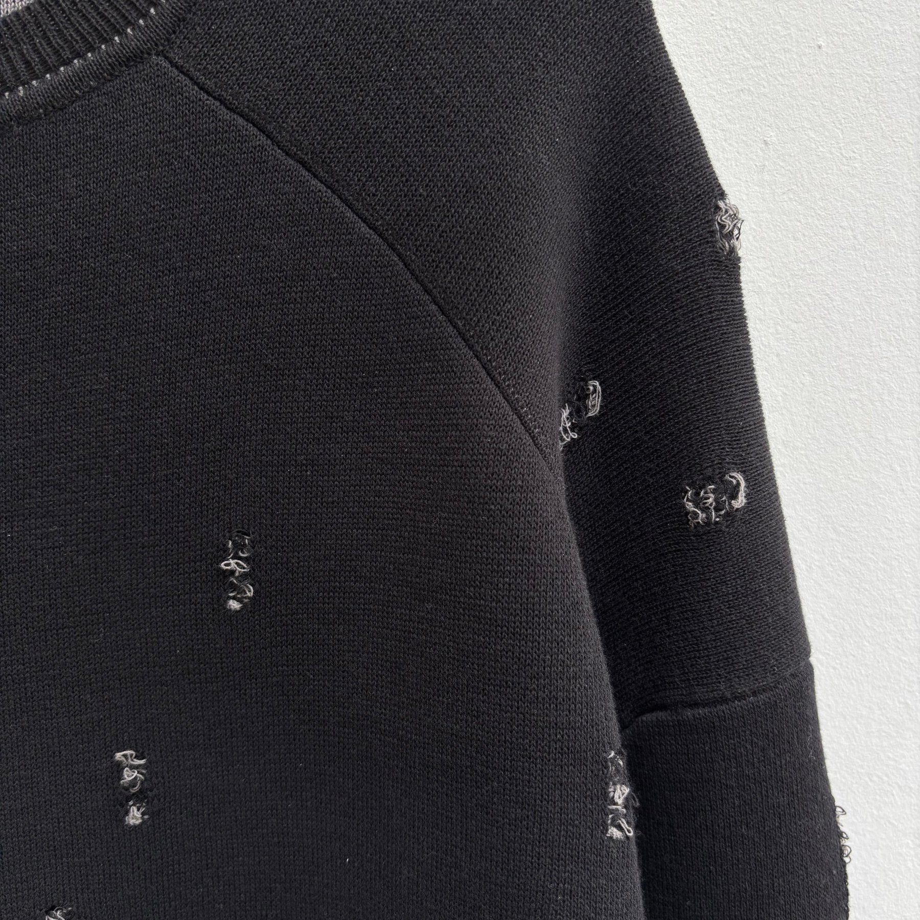 00s Jil Sander Distressed Crewneck Sweater - Image 4