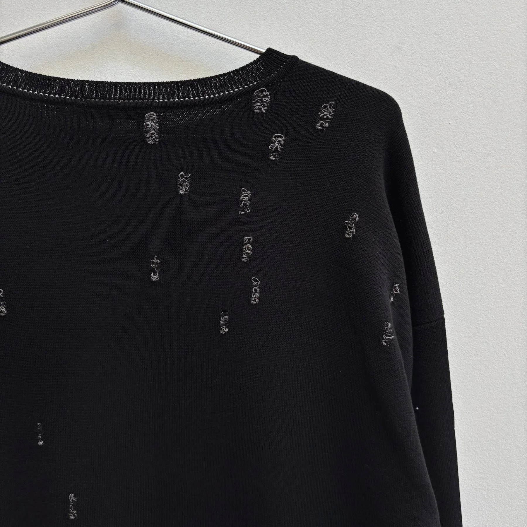 00s Jil Sander Distressed Crewneck Sweater - Image 7