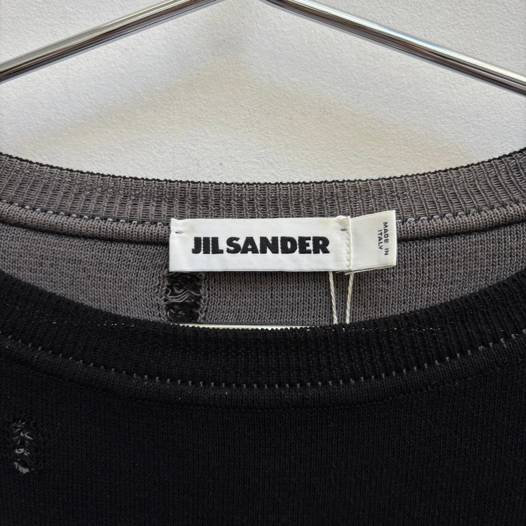 00s Jil Sander Distressed Crewneck Sweater - Image 9