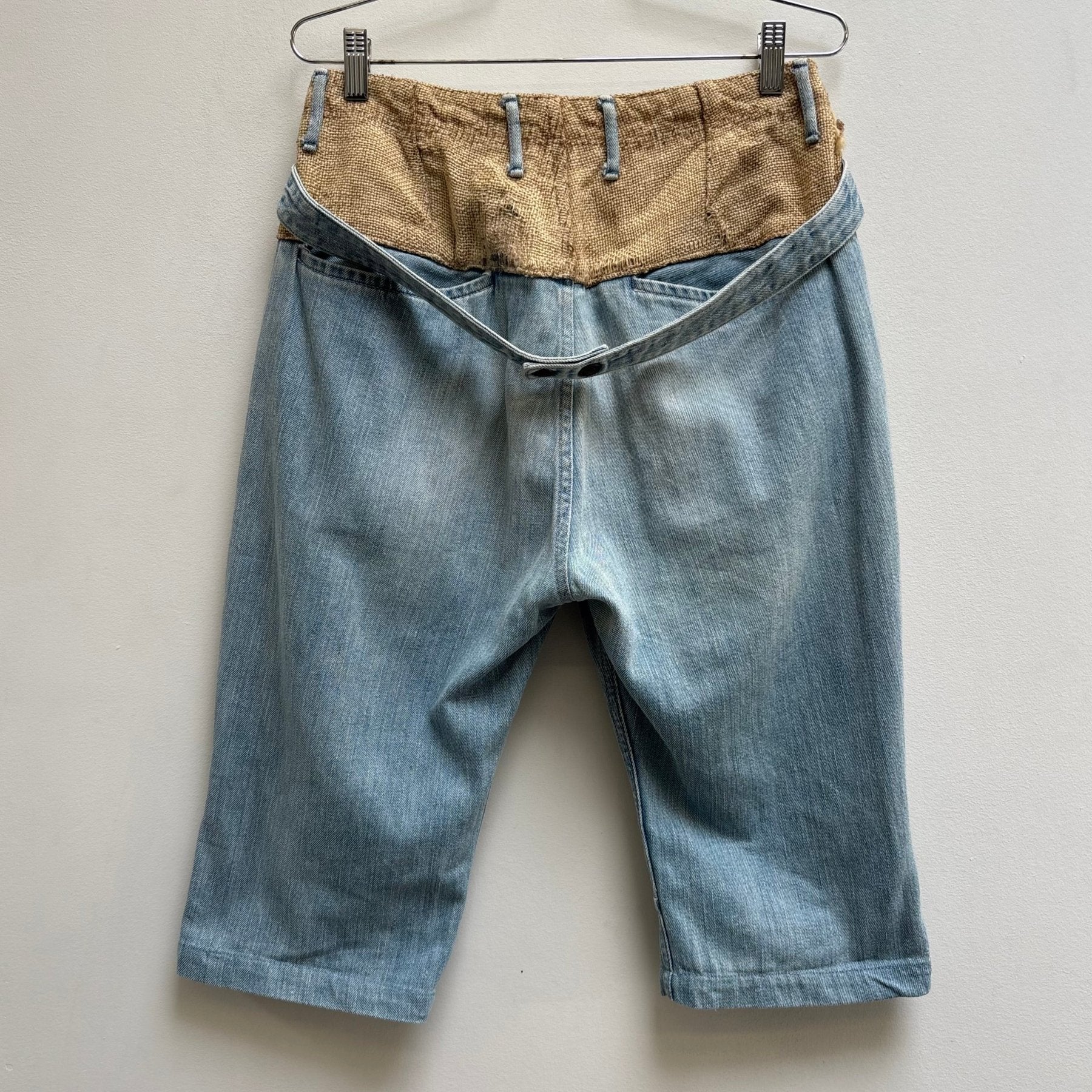 00s Kapital Pierrot Light Wash Cropped Pants - Image 2