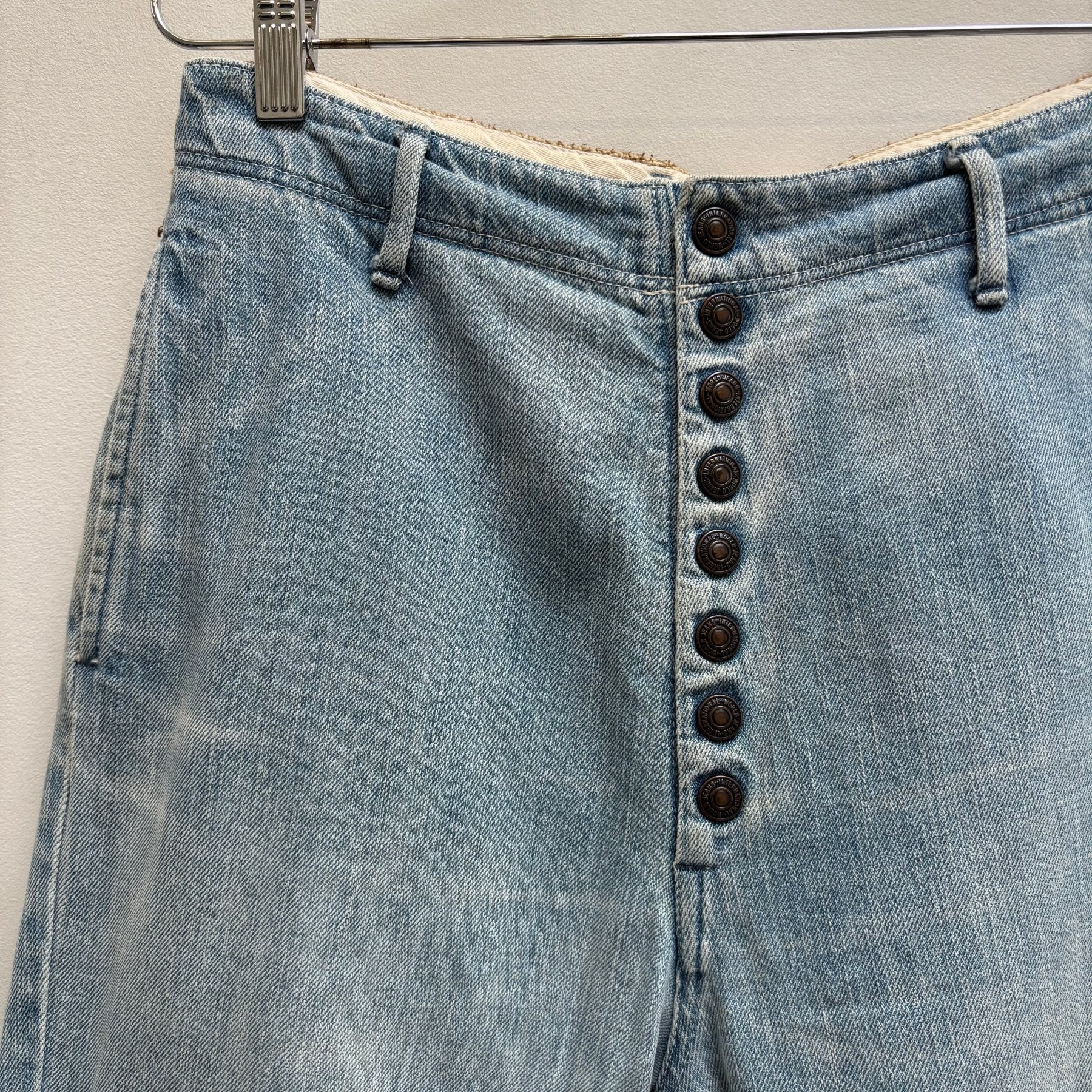 00s Kapital Pierrot Light Wash Cropped Pants - Image 3