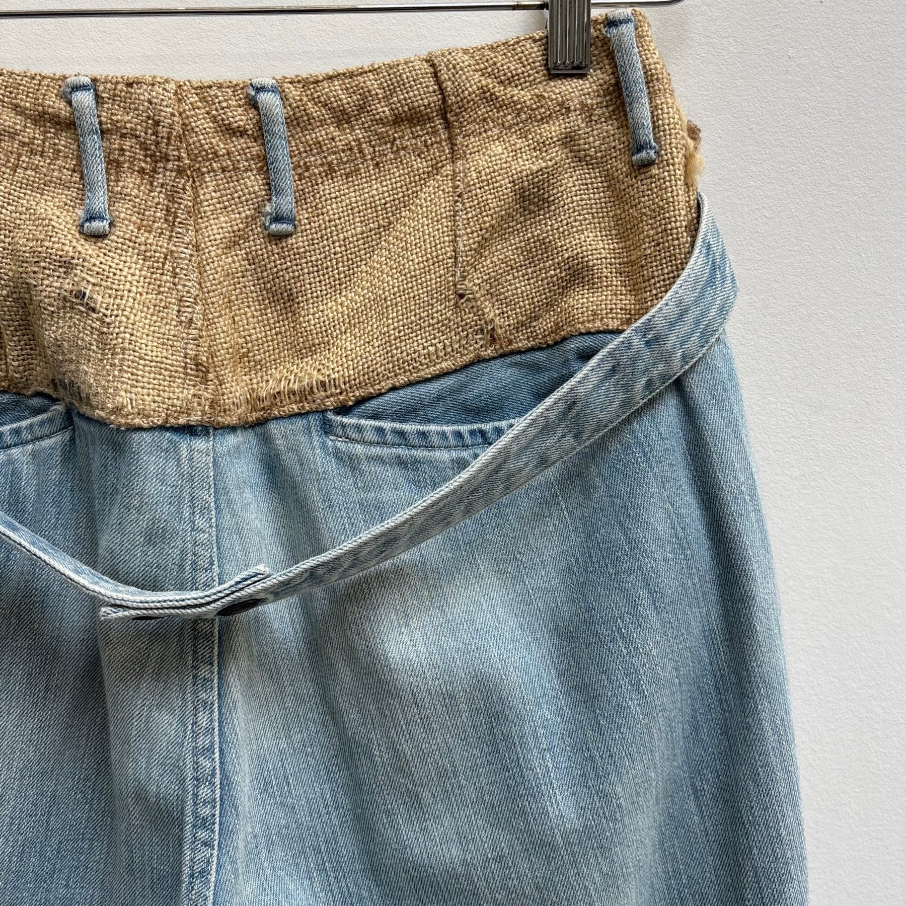 00s Kapital Pierrot Light Wash Cropped Pants - Image 7
