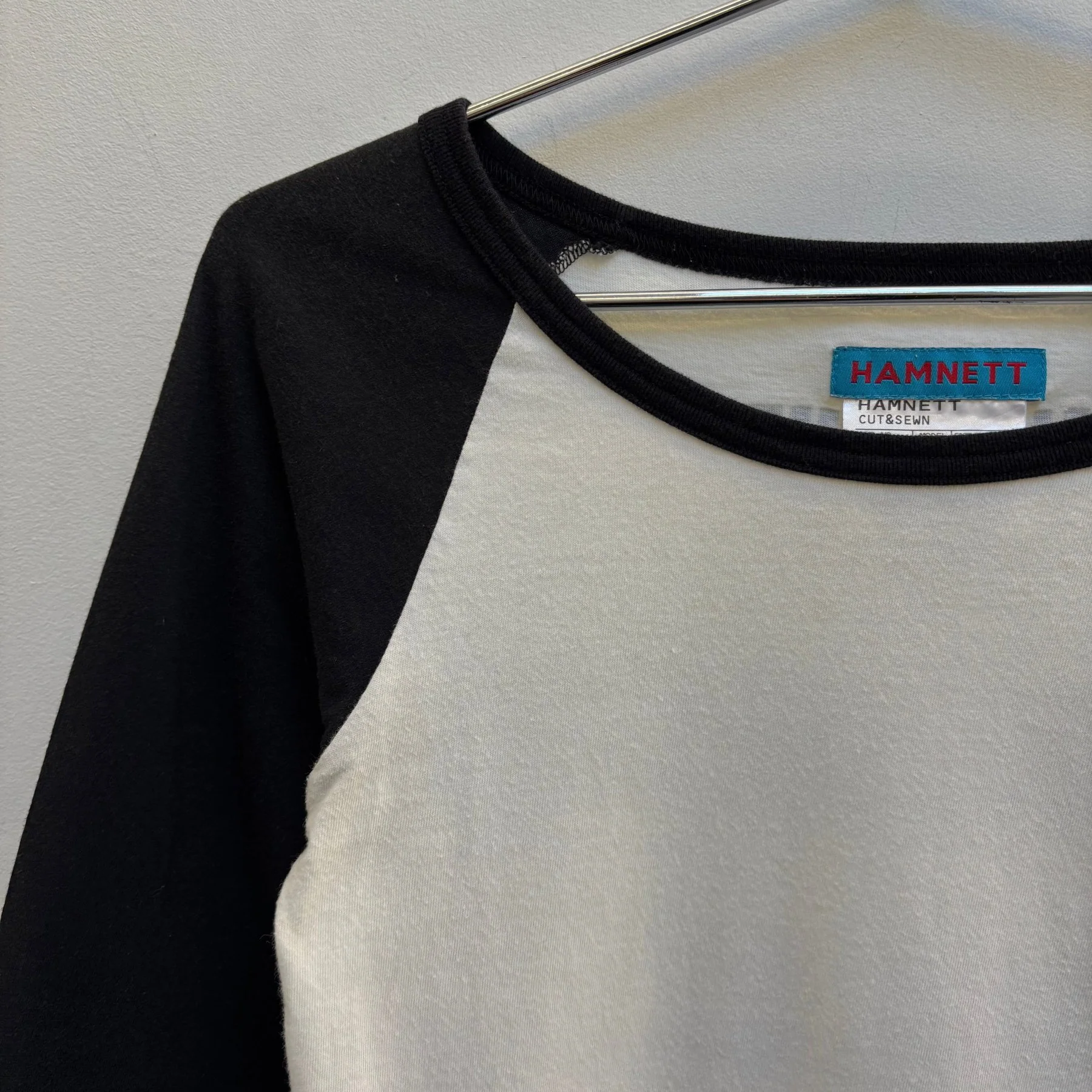 00s Katharine Hamnett Back Graphic Half Sleeve Top - Image 3